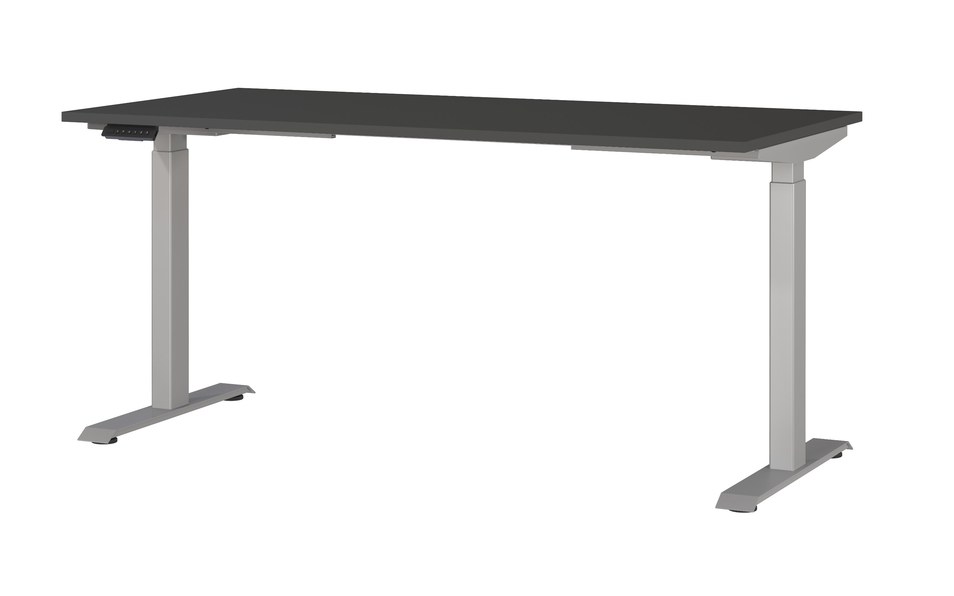 Schreibtisch GW-JET, graphit/silberfarbig