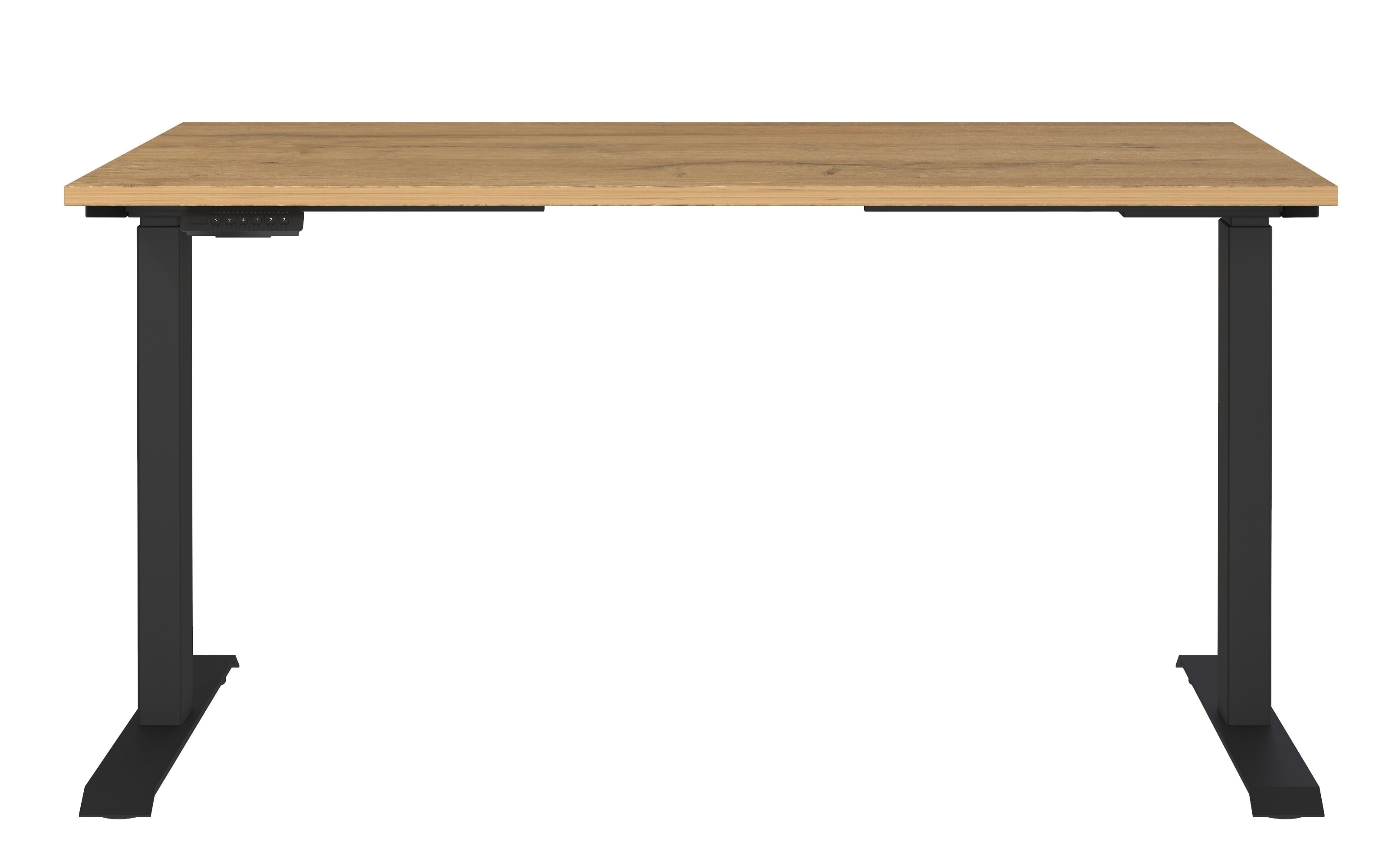 Schreibtisch GW-JET, Grandson-Eiche-Nachbildung/schwarz