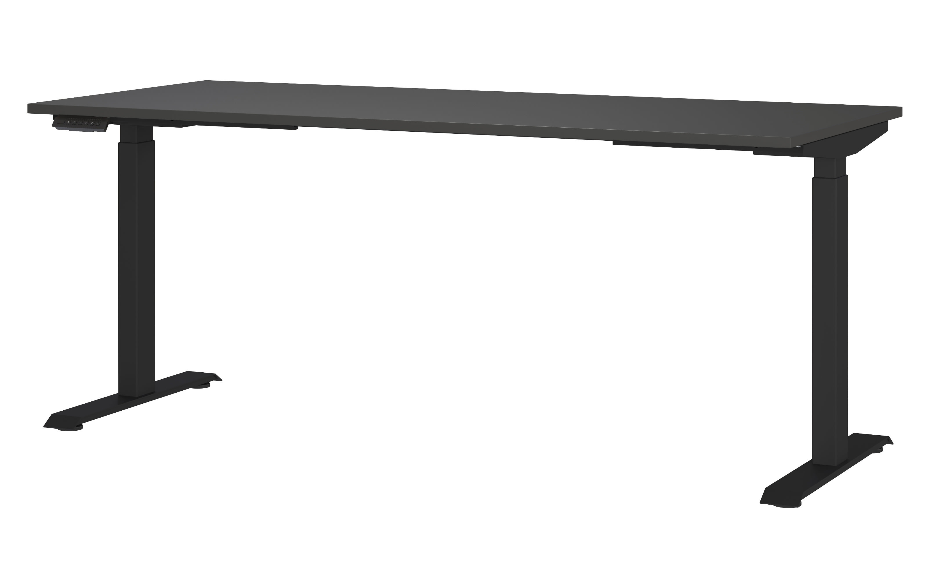 Schreibtisch GW-JET, graphit/schwarz