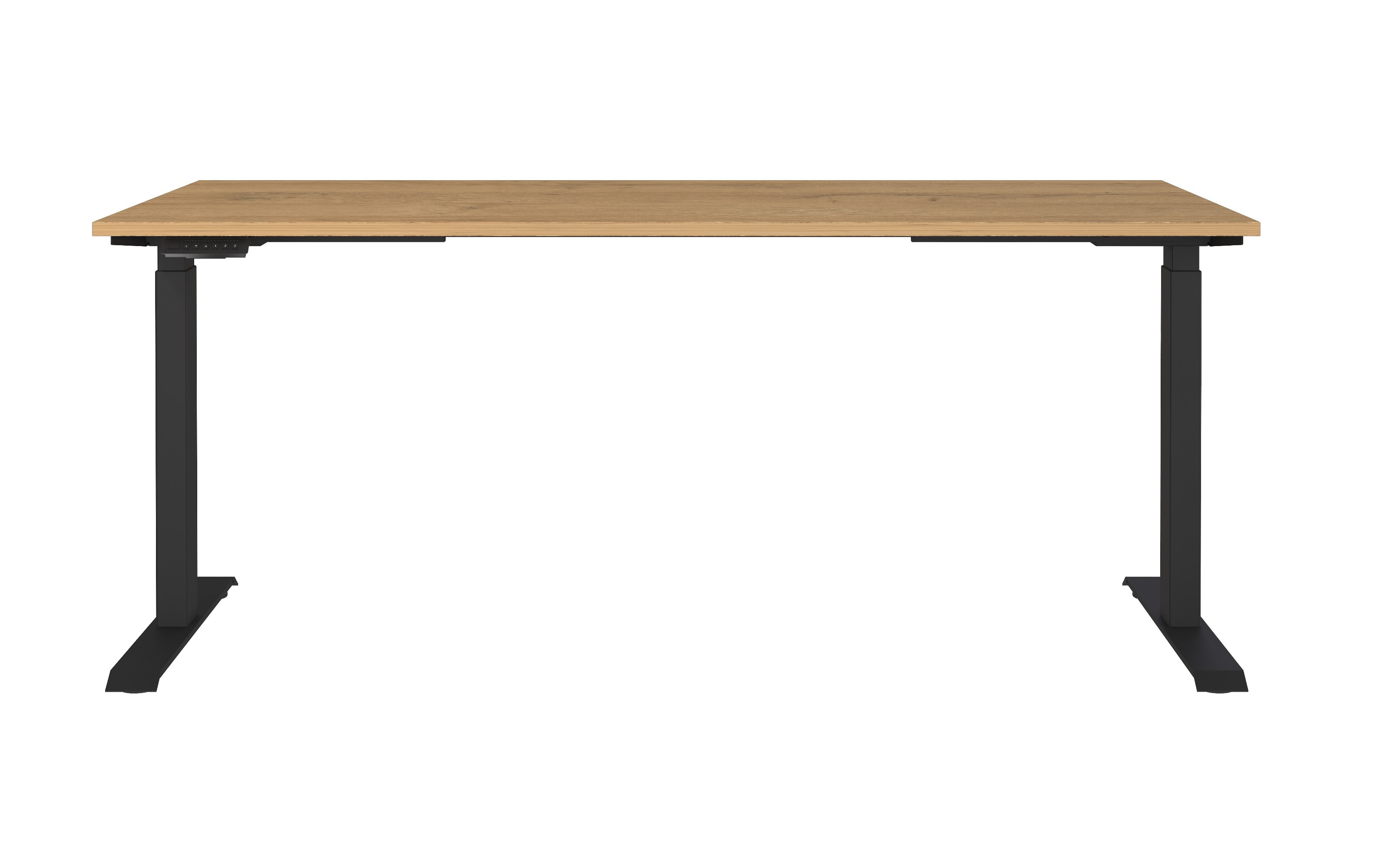 Schreibtisch GW-JET, Grandson-Eiche-Nachbildung/Schwarz