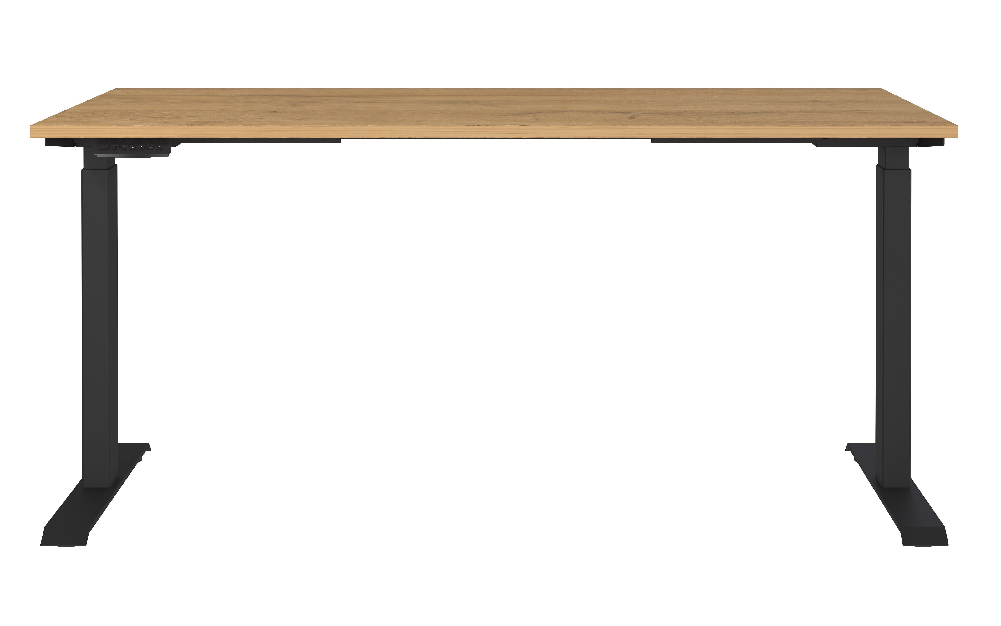 Schreibtisch GW-JET, Grandson-Eiche-Nachbildung/schwarz