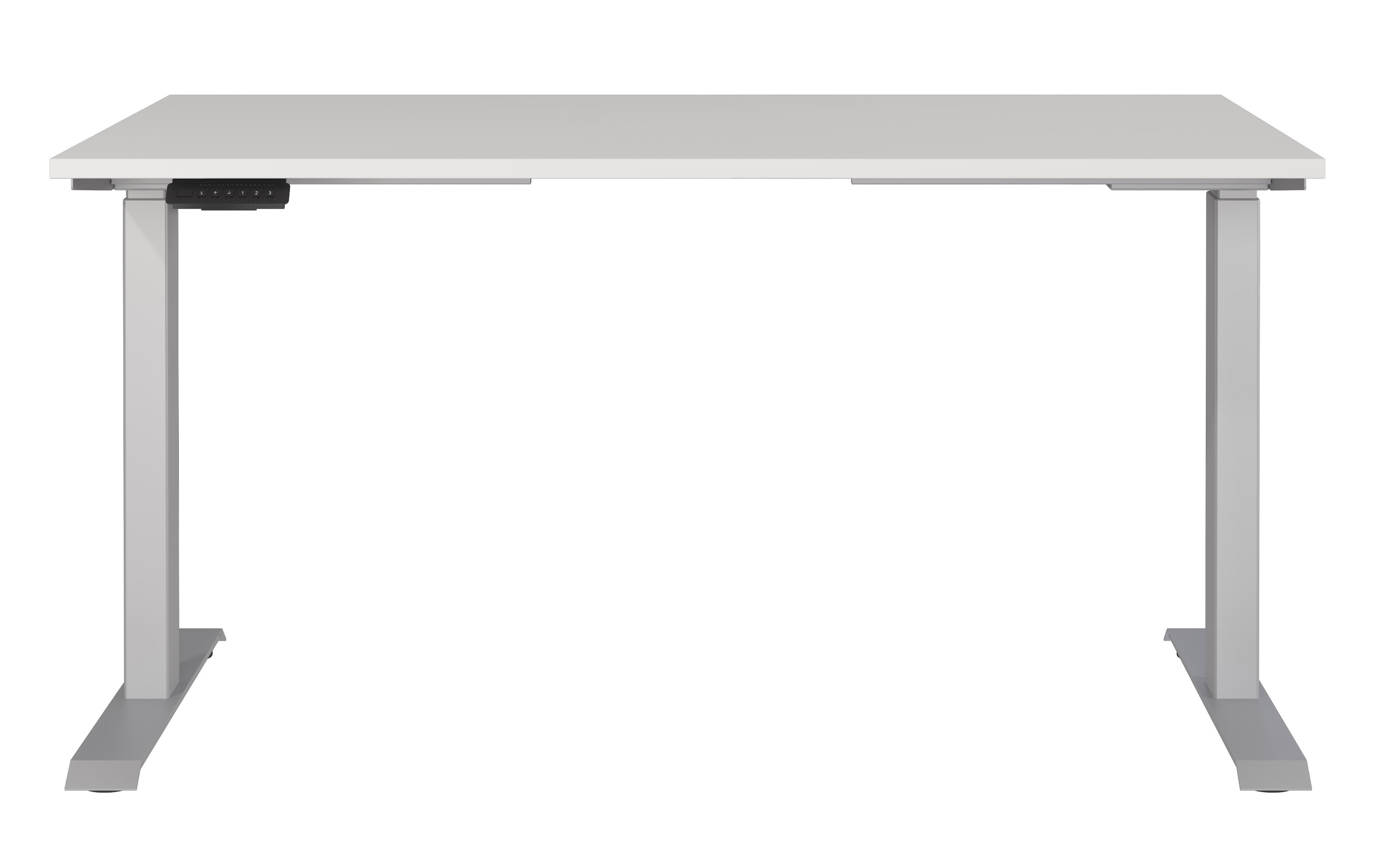 Schreibtisch GW-JET, lichtgrau/silber