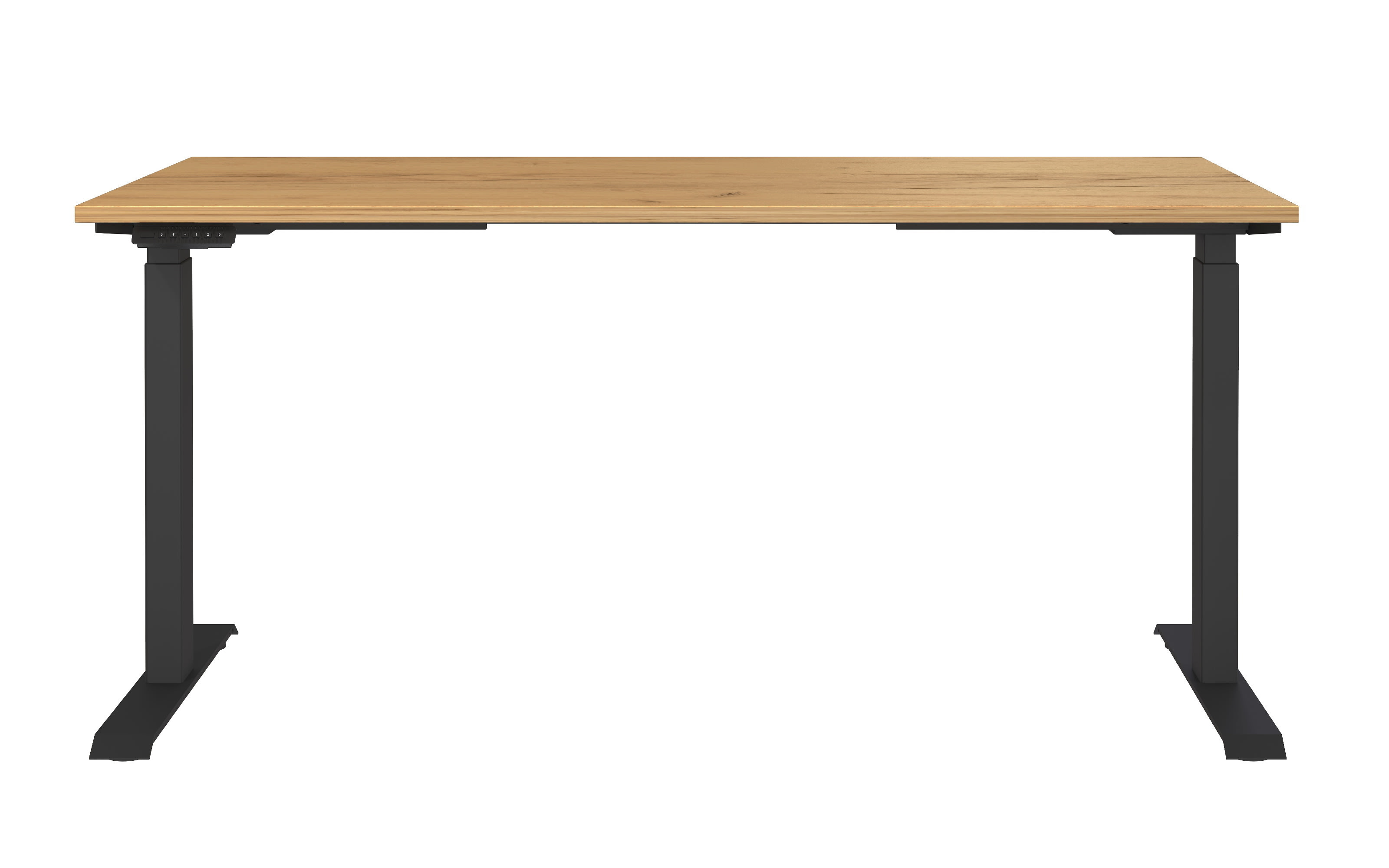 Schreibtisch GW-JET, Navarra Eiche Nachbildung/schwarz