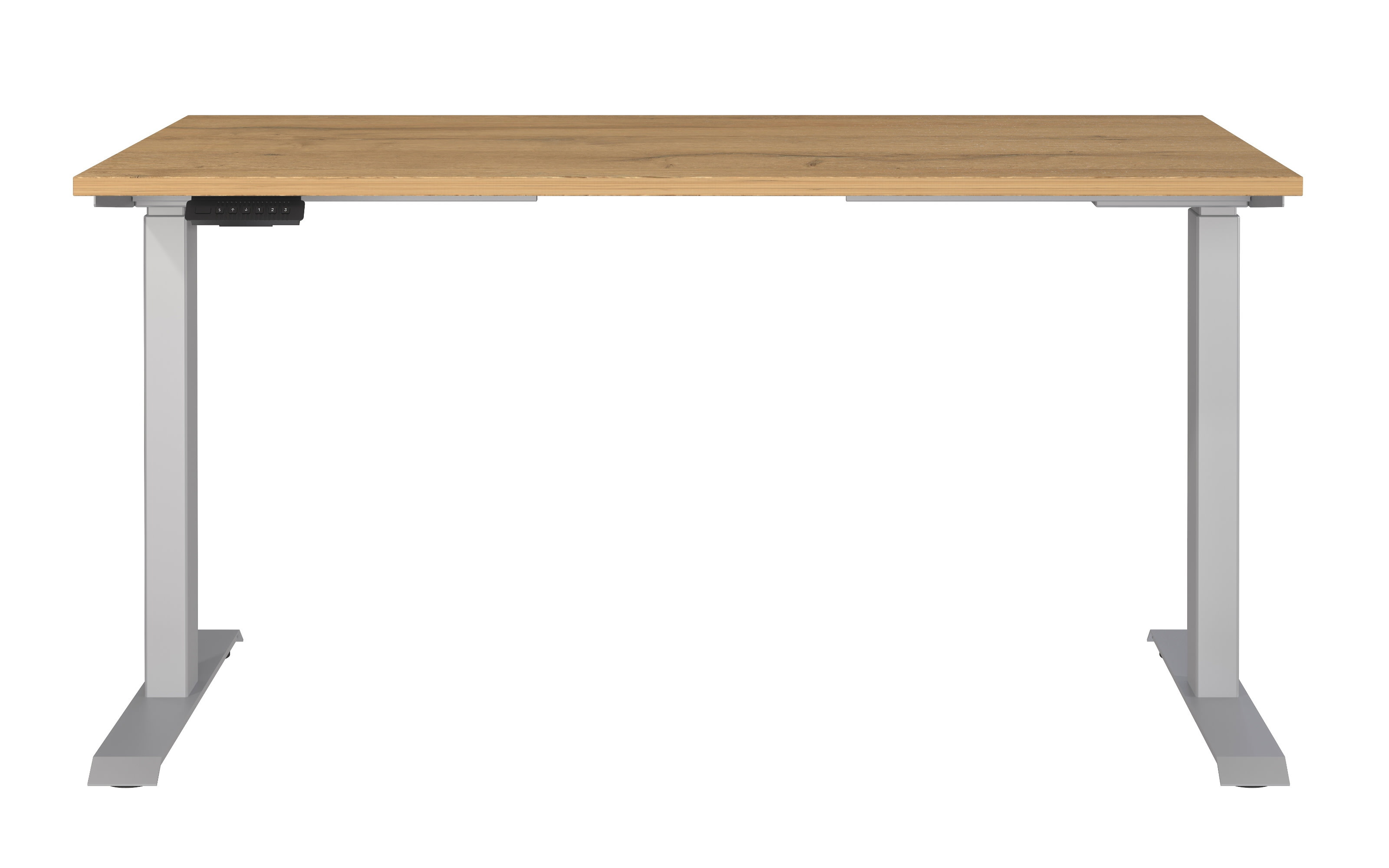 Schreibtisch GW-JET, Grandson-Eiche-Nachbildung/Silber