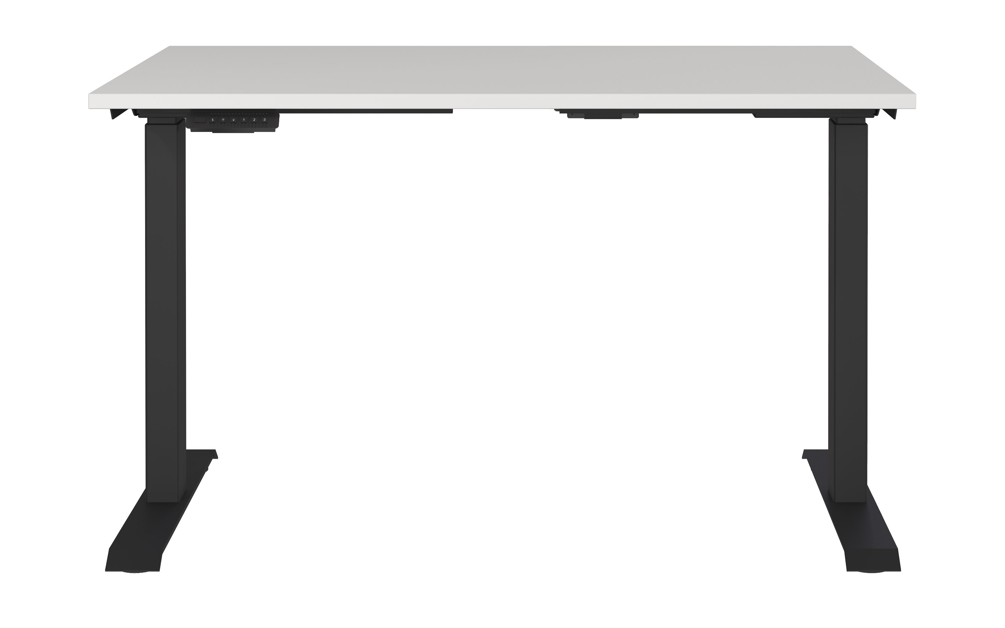 Schreibtisch GW-JET, lichtgrau/schwarz