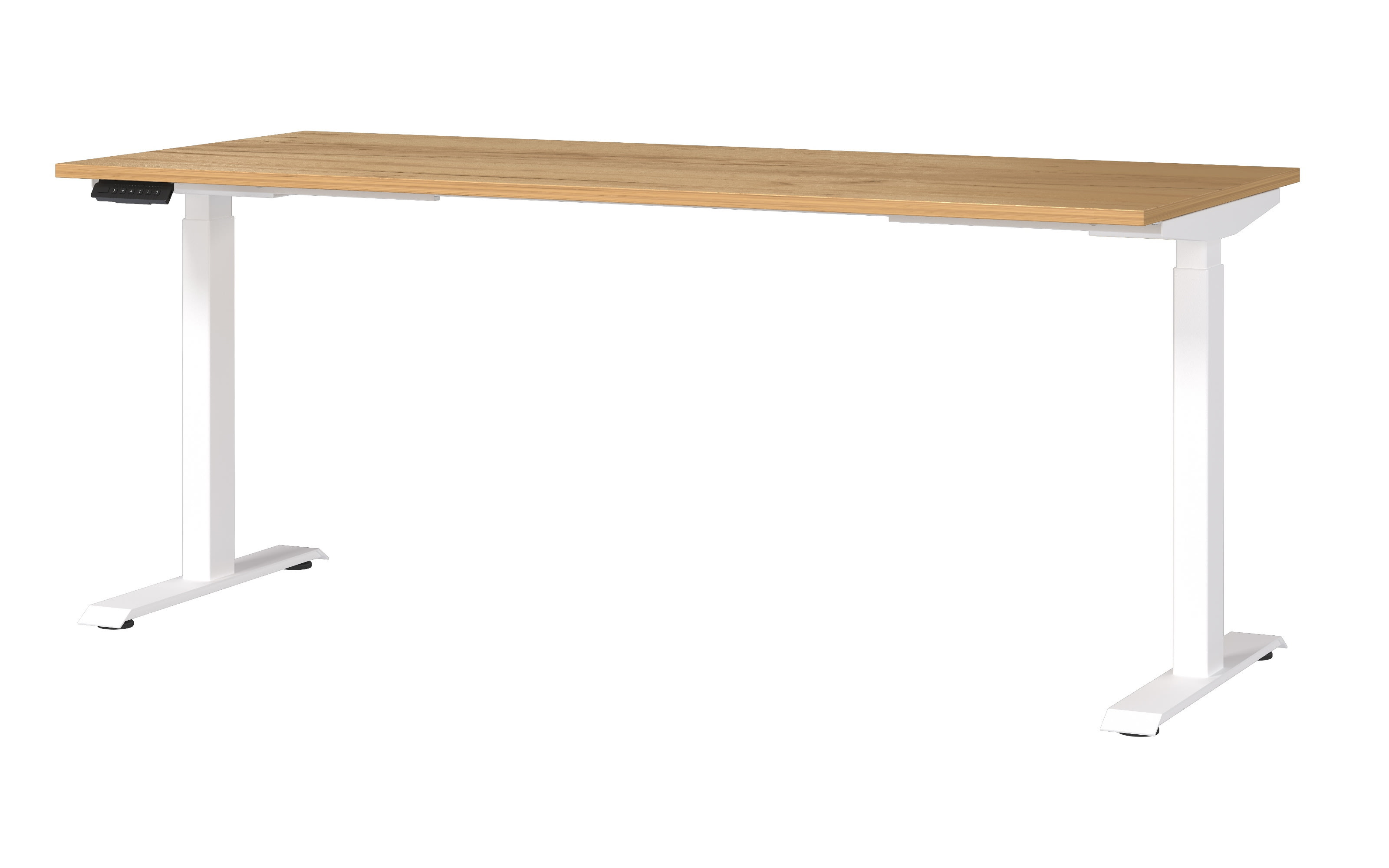 Schreibtisch GW-JET, Navarra Eiche Nachbildung/weiß