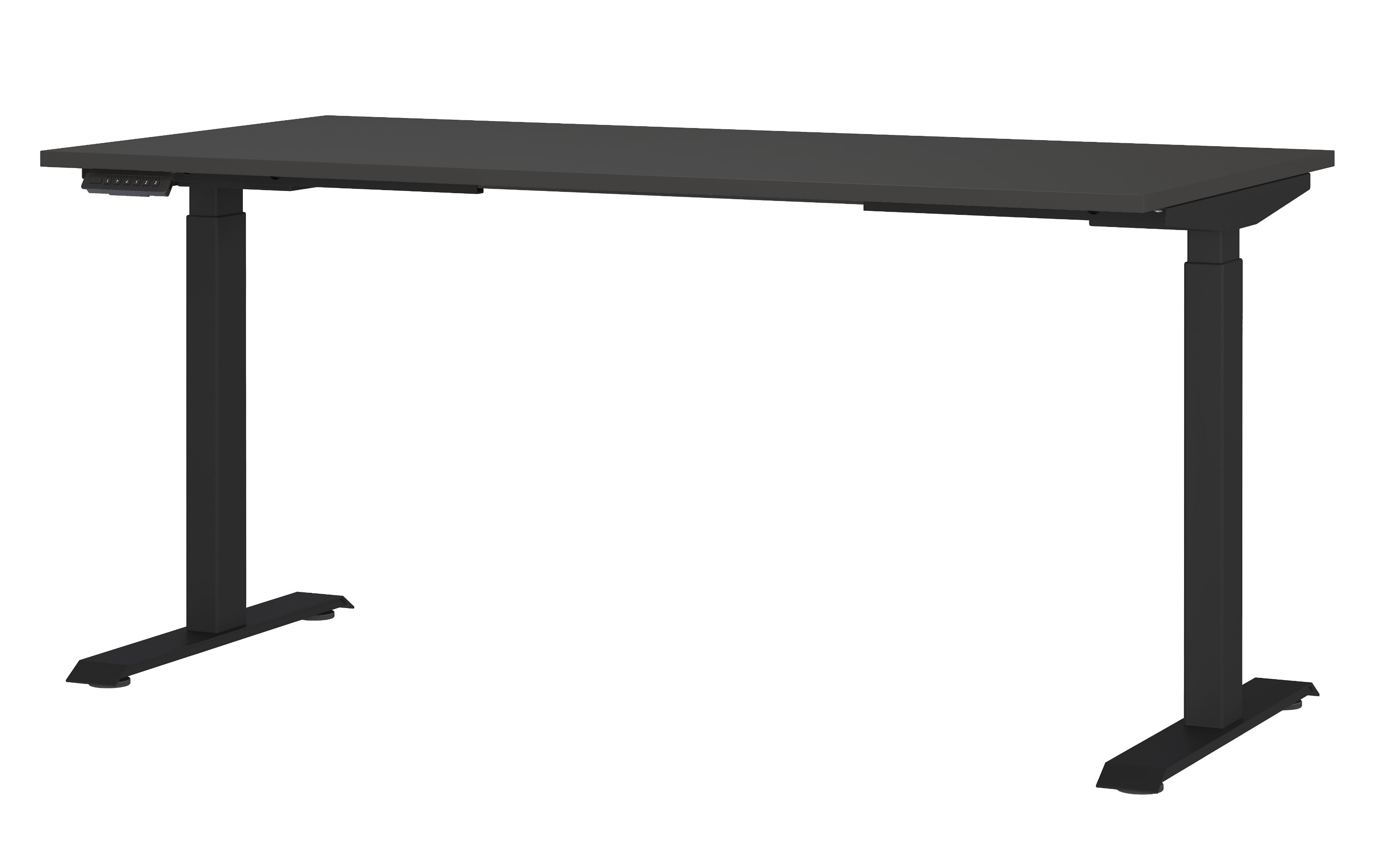 Schreibtisch GW-JET, graphit/schwarz