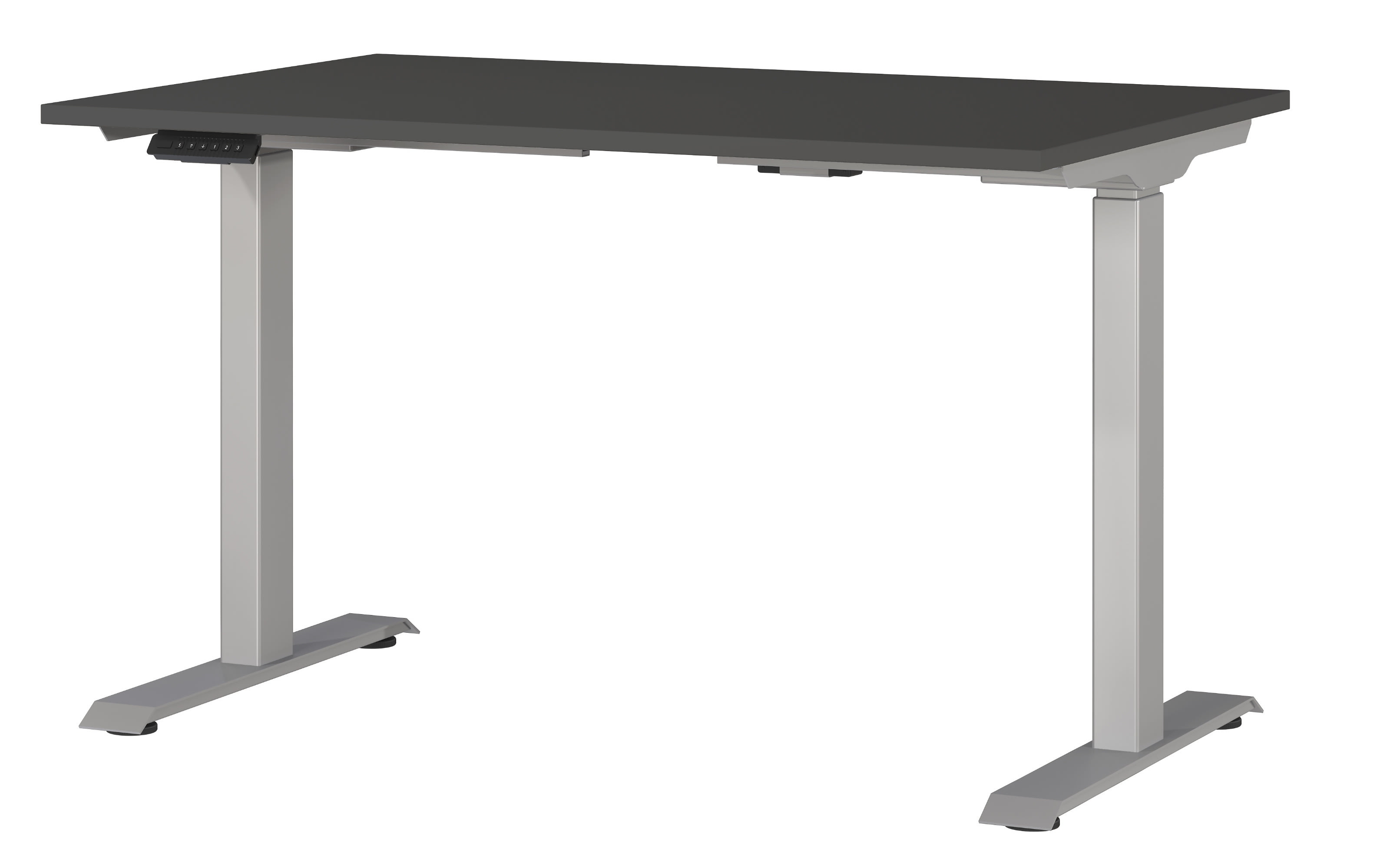 Schreibtisch GW-JET, graphit/silberfarbig