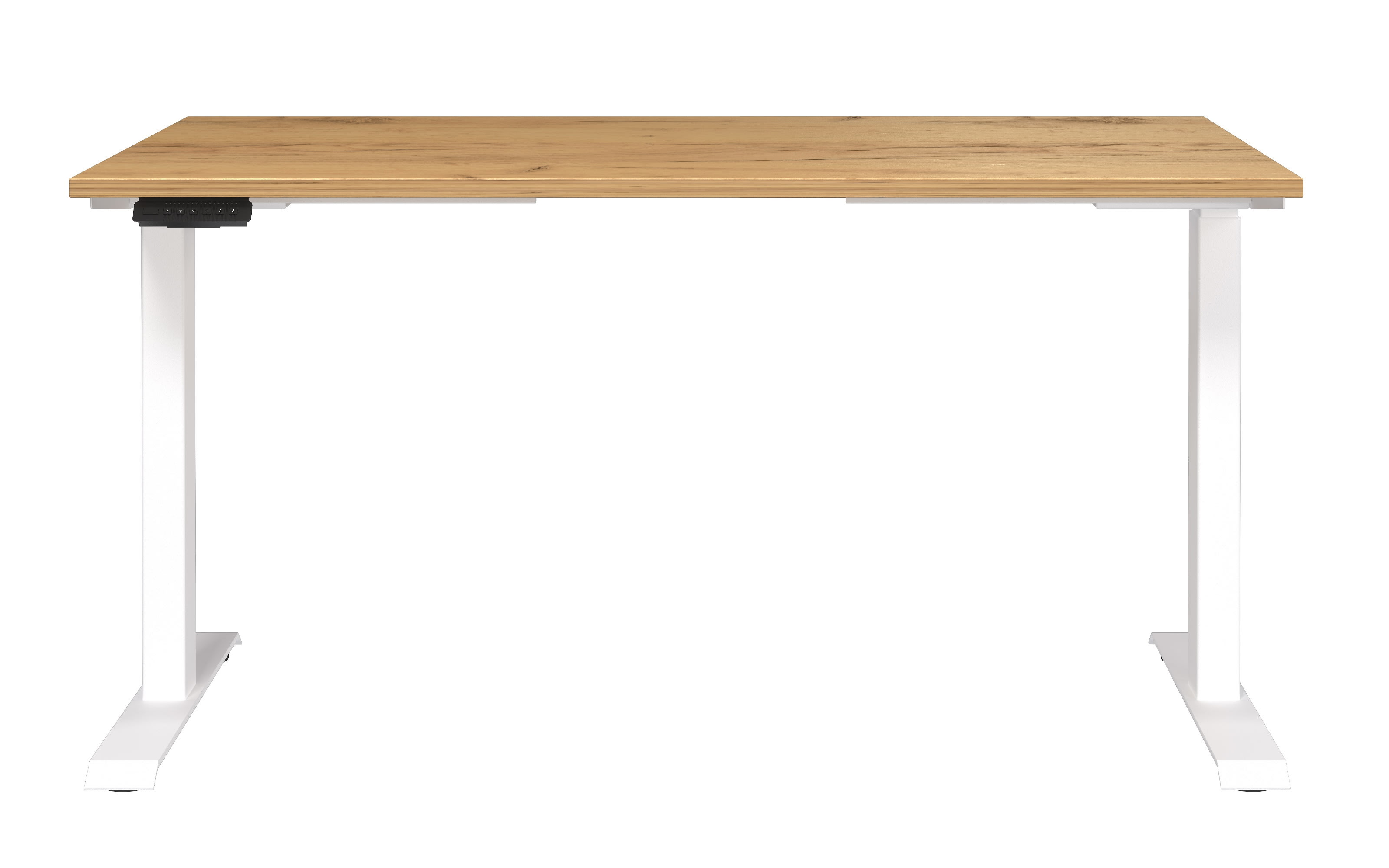 Schreibtisch GW-JET, Navarra-Eiche-Nachbildung/weiß