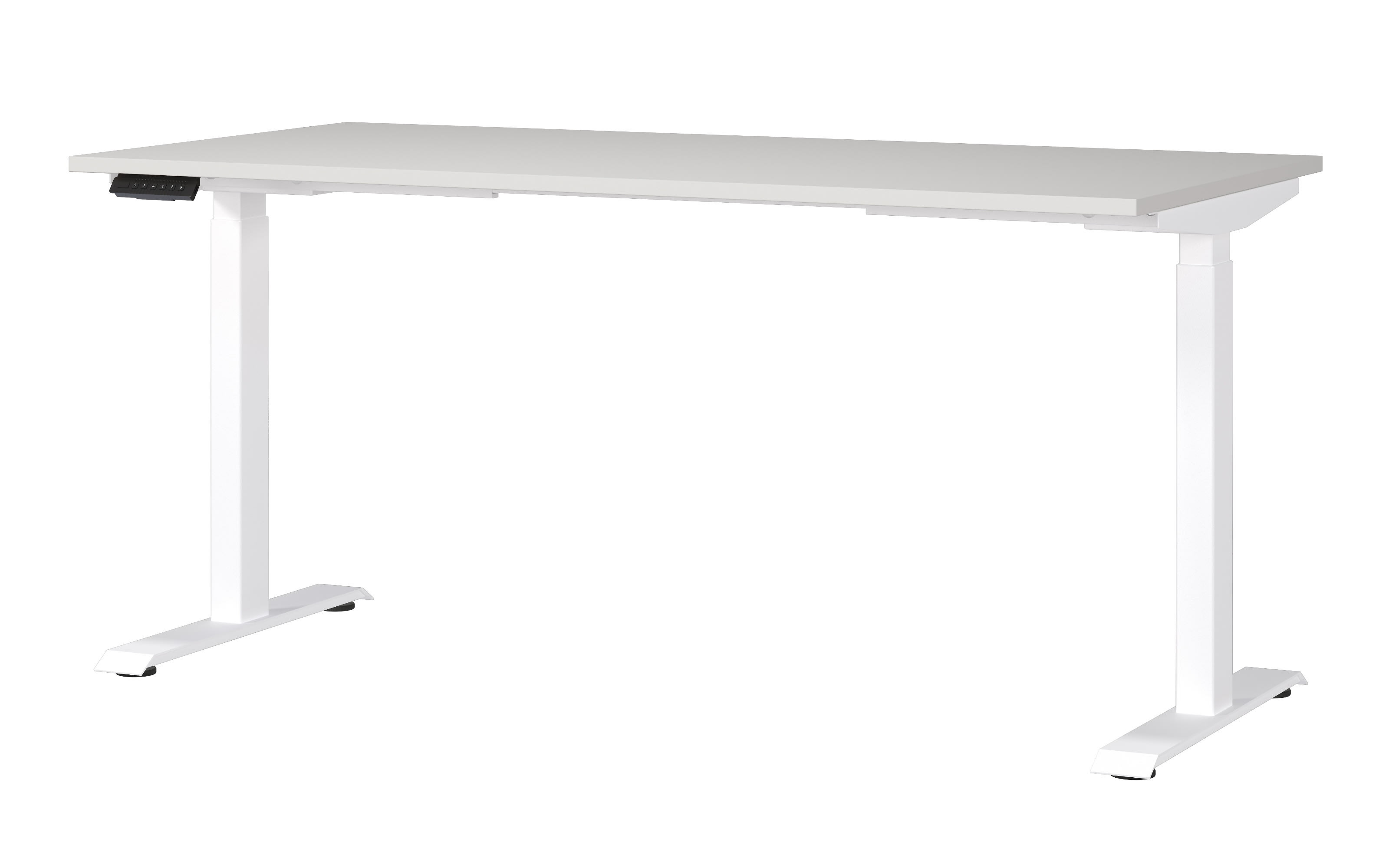 Schreibtisch GW-JET, lichtgrau/weiß