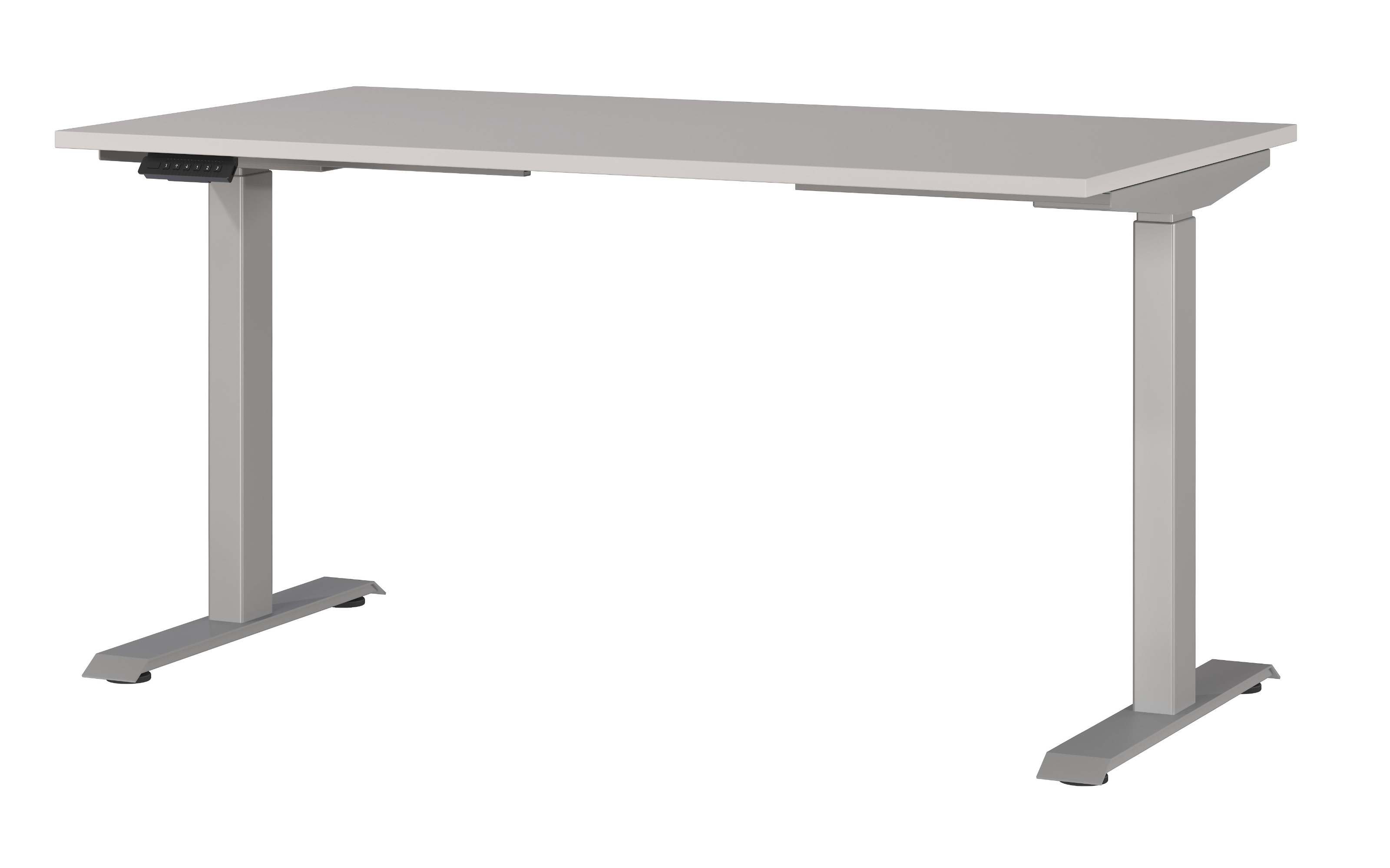 Schreibtisch GW-JET, Kaschmir/silberfarbig