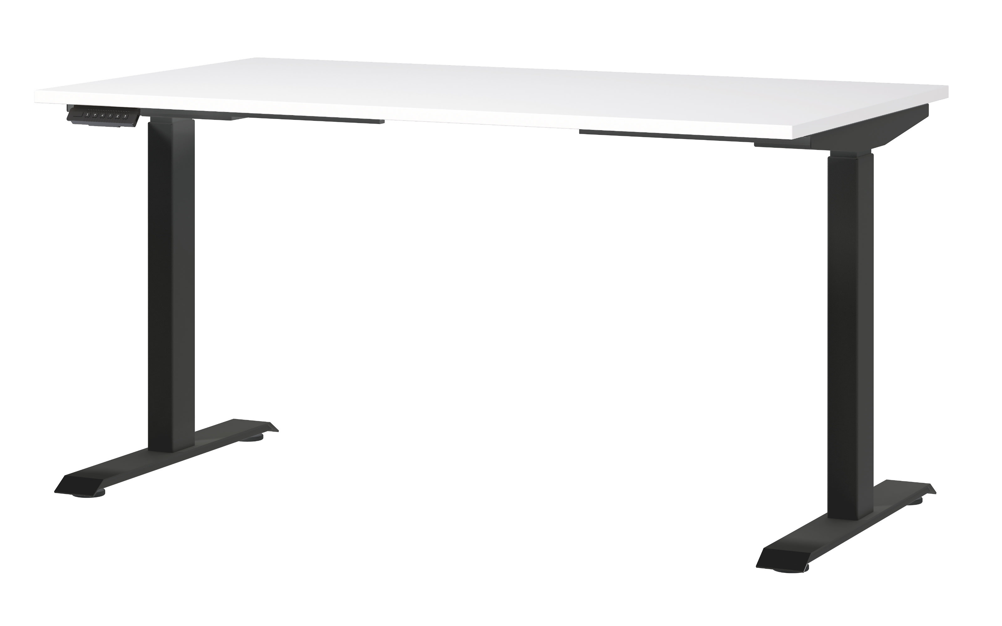 Schreibtisch GW-JET, weiß/schwarz