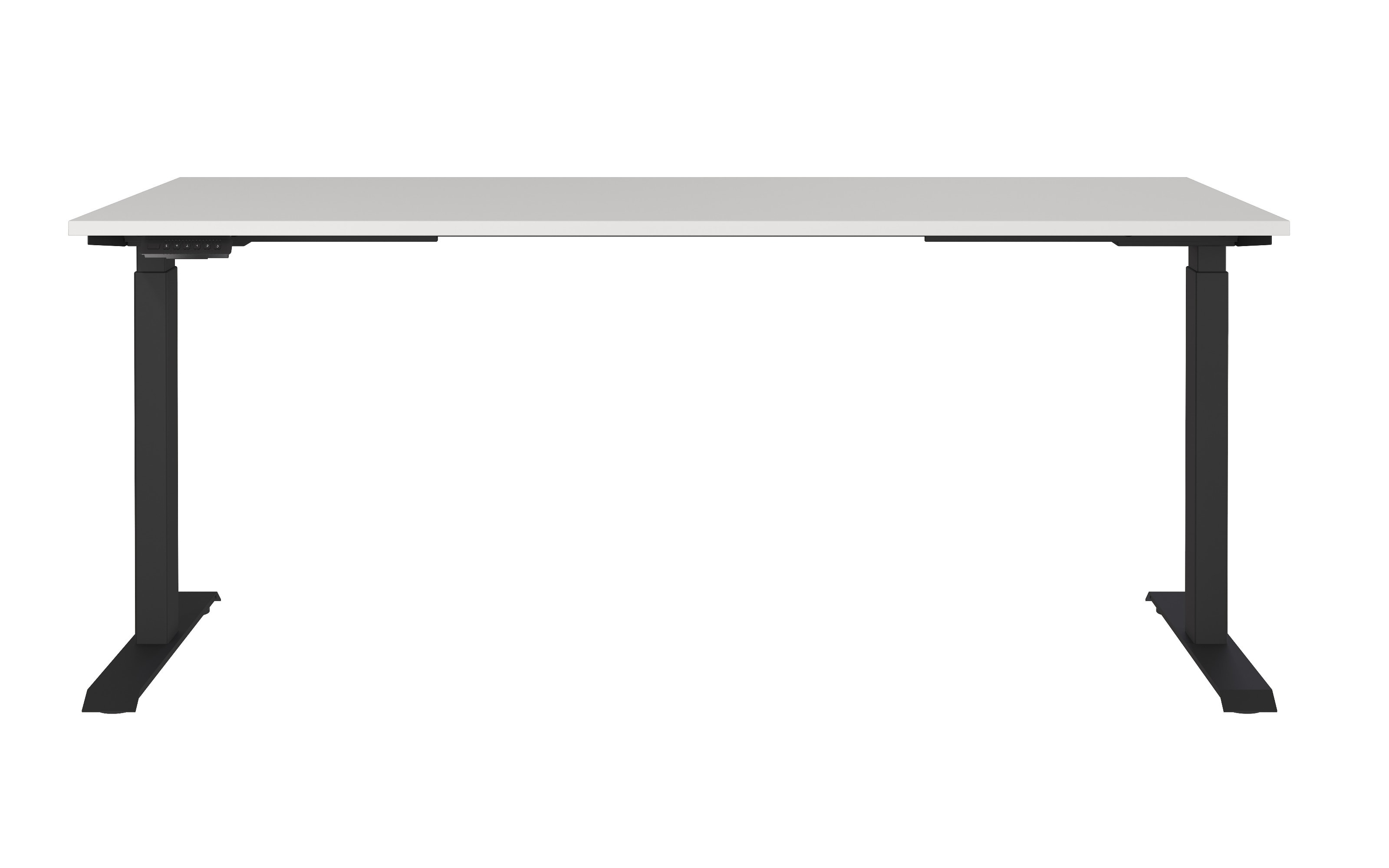 Schreibtisch GW-JET, lichtgrau/schwarz