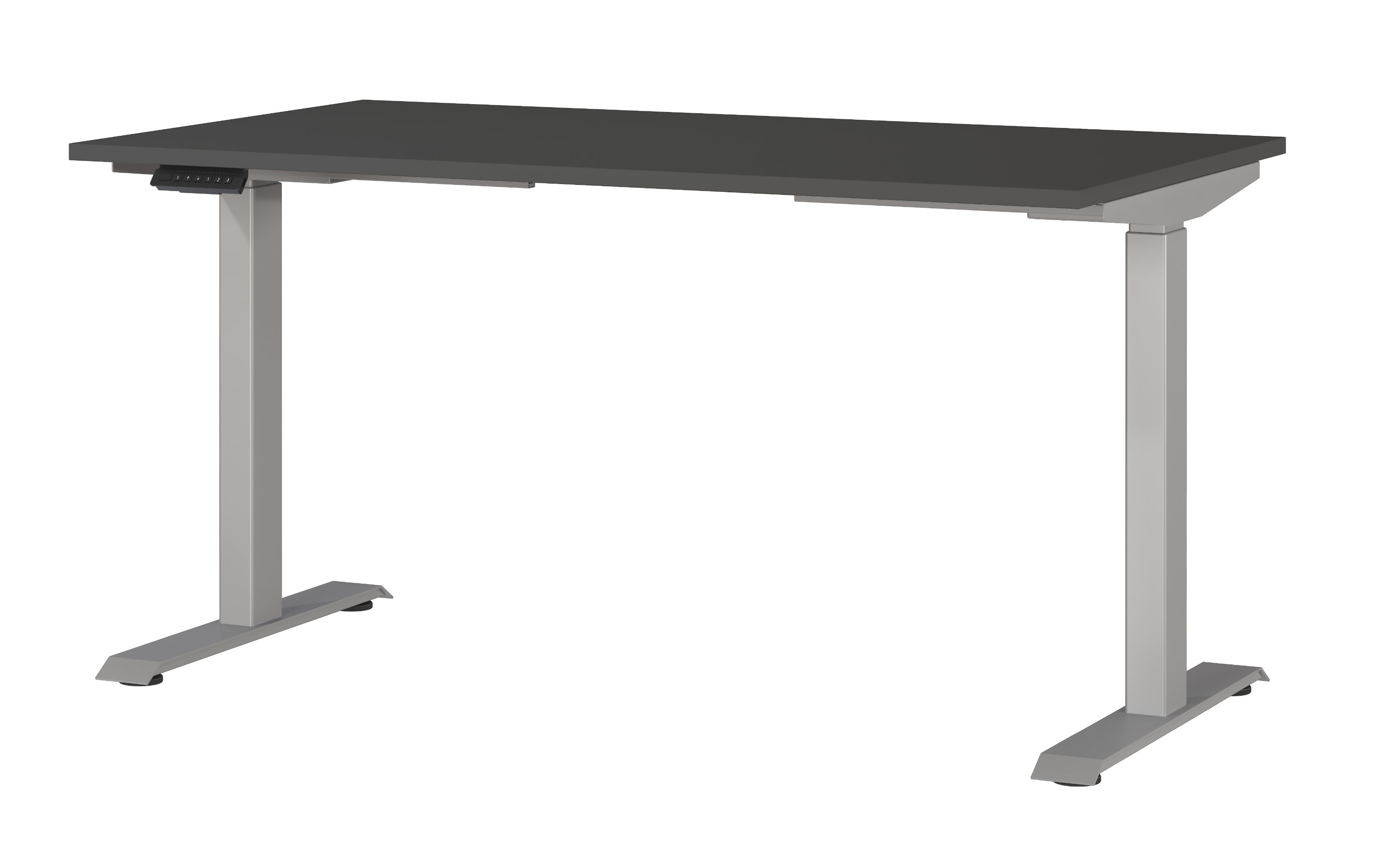 Schreibtisch GW-JET, graphit/silber