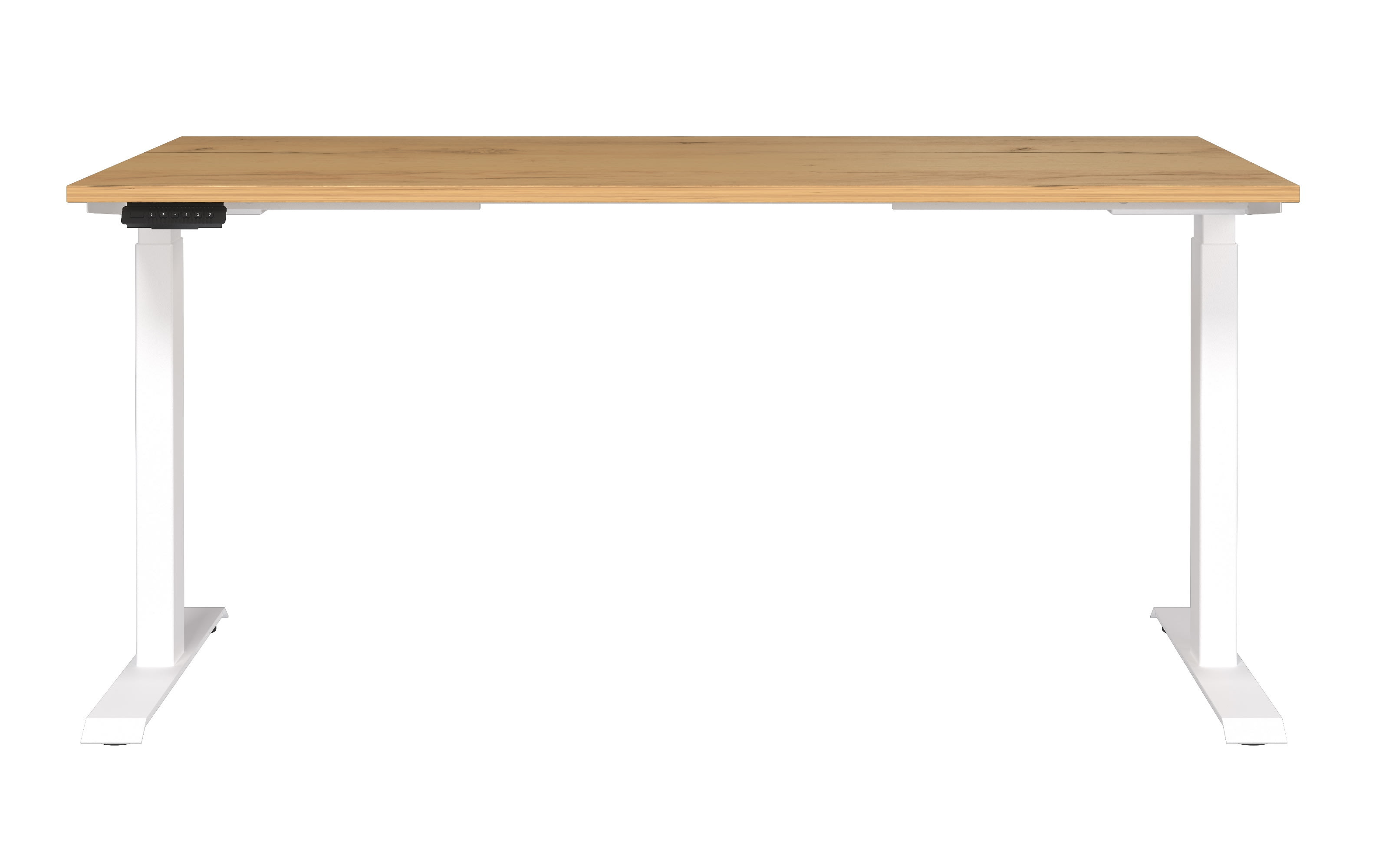 Schreibtisch GW-JET, Navarra-Eiche-Nachbildung/Weiß