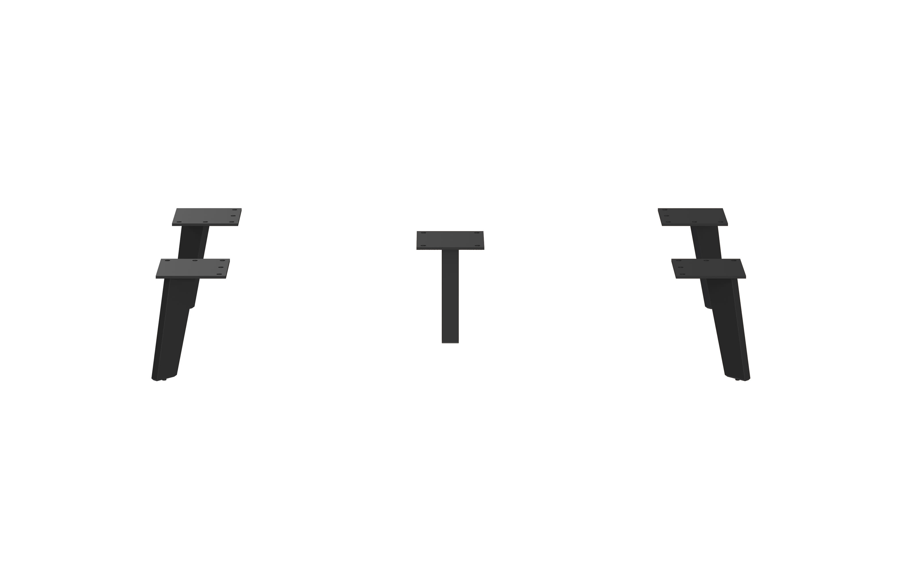 Gestellfuß-Set GW-LOMENA, schwarz 