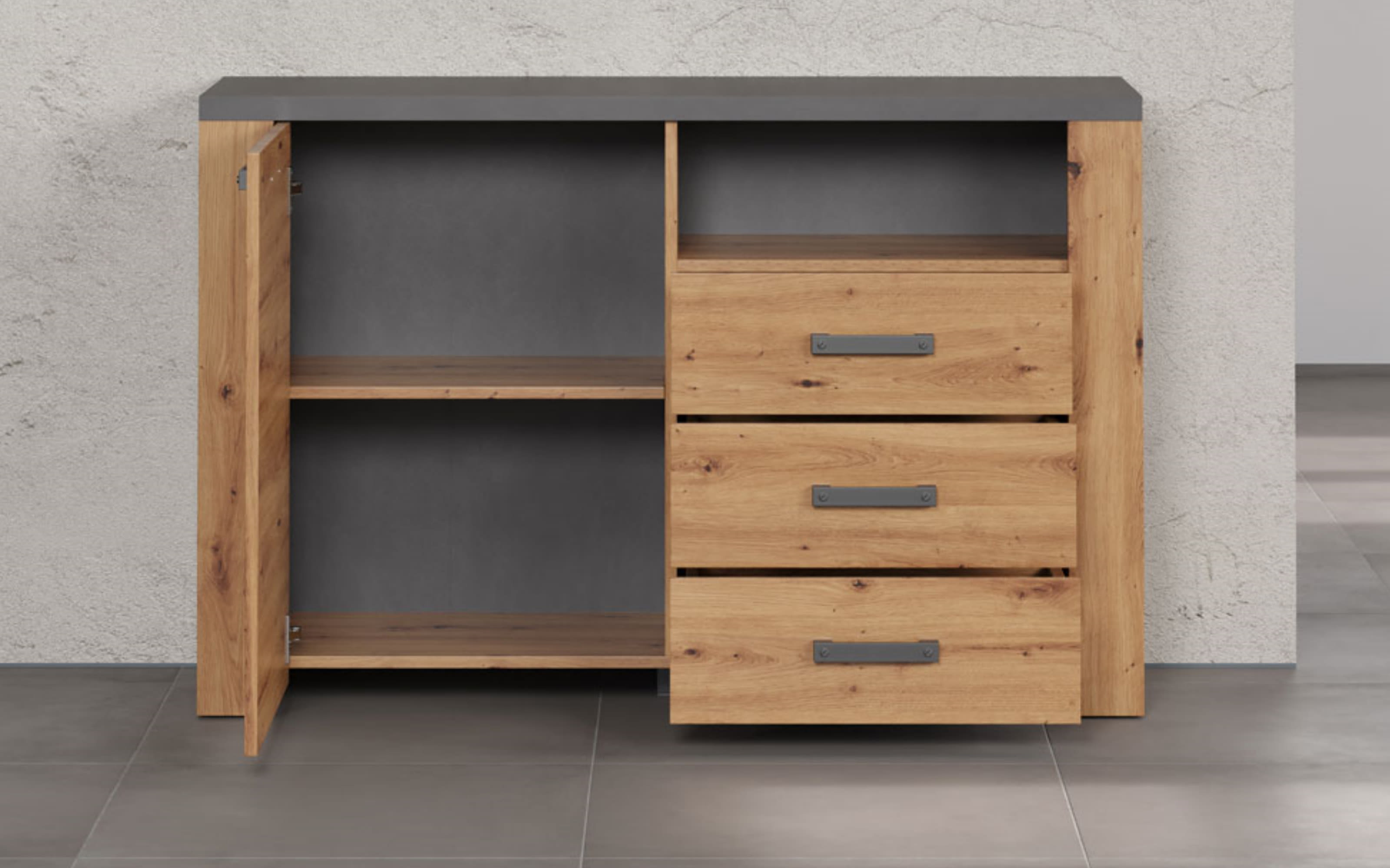 Sideboard Follow, Artisan Eiche Nachbildung