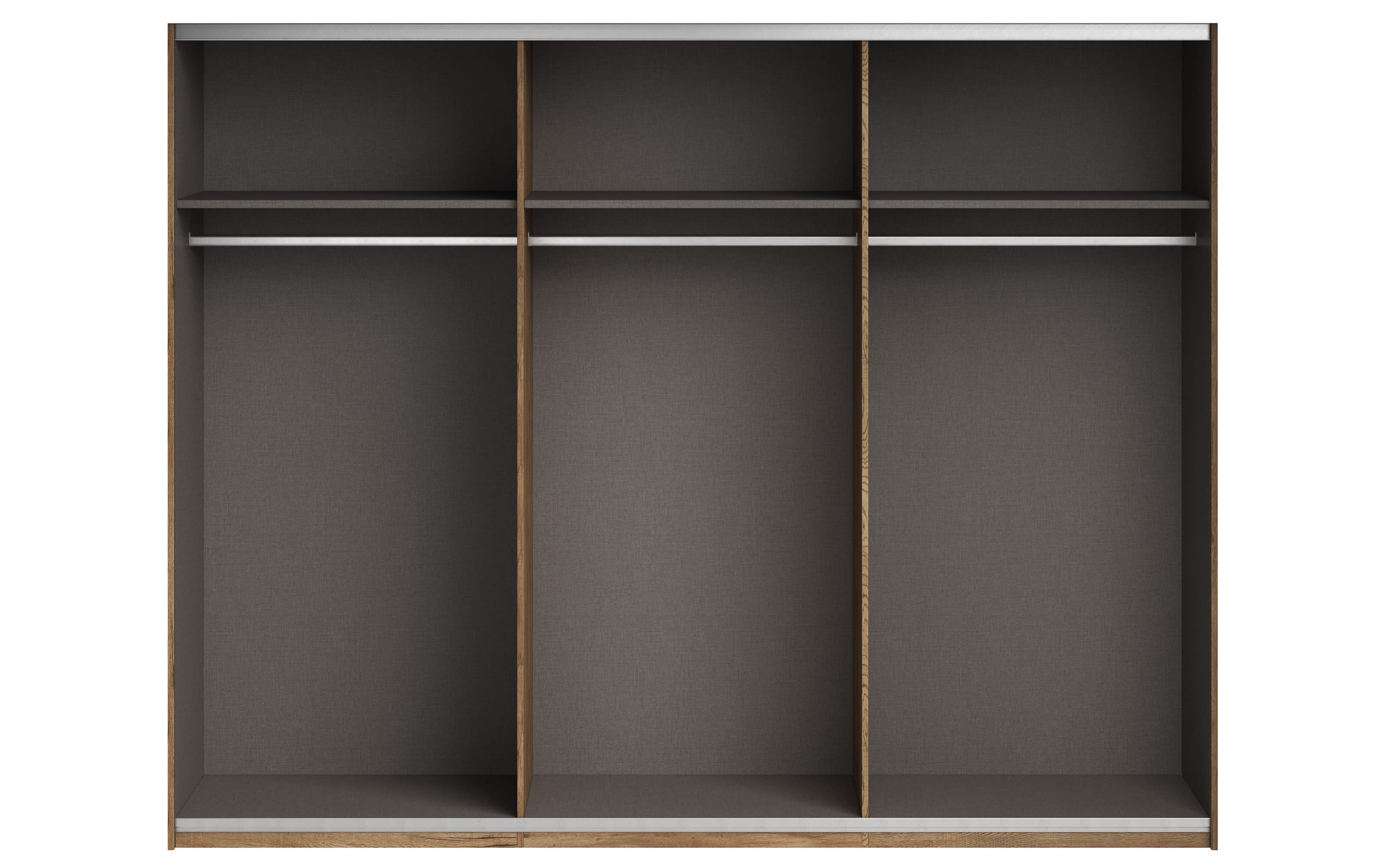 Schwebetürenschrank Linea, Bartex Eiche/graphit, 270 x 211 cm