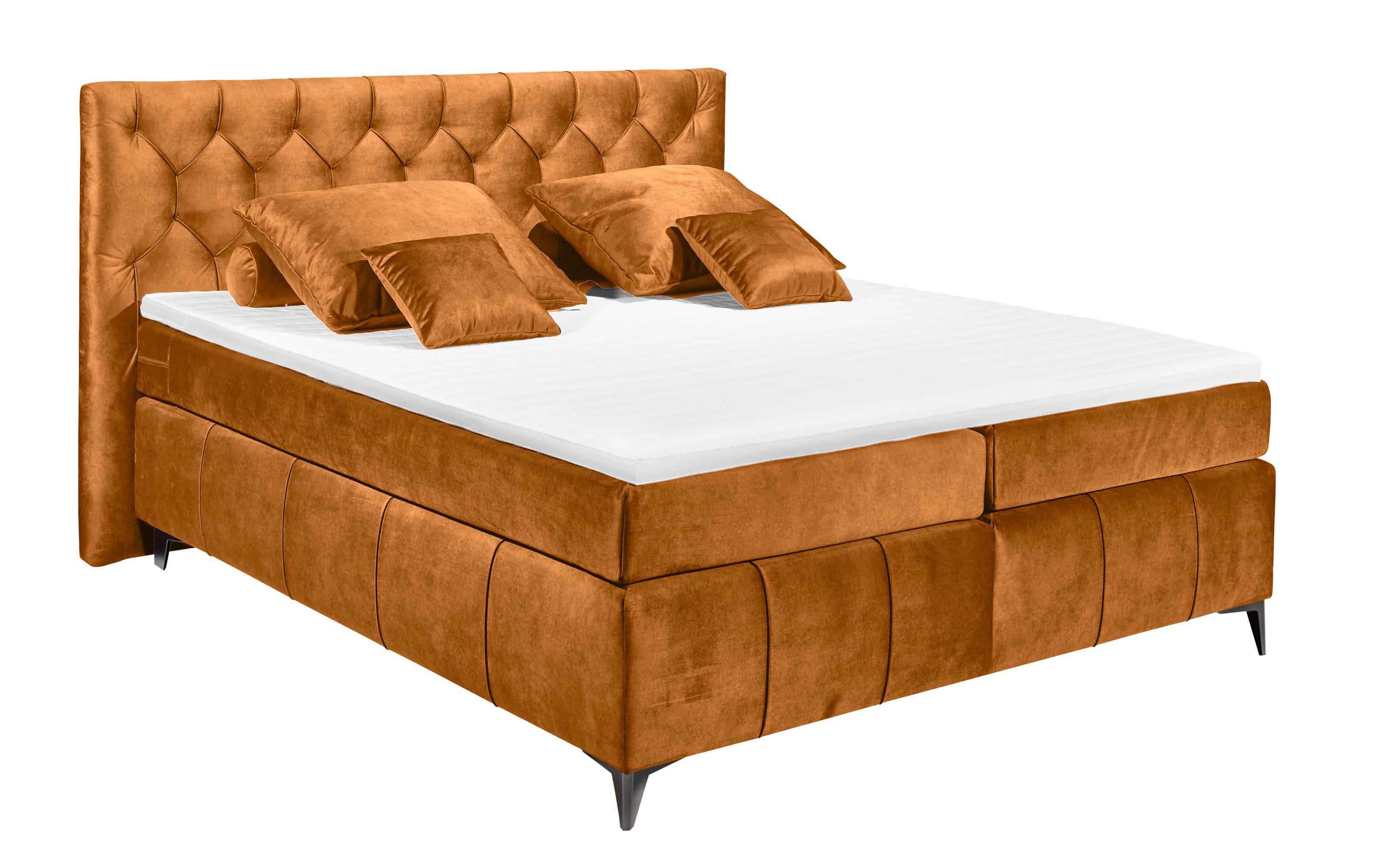 Boxspringbett Pembroke 8 in amber, 180 × 200 cm