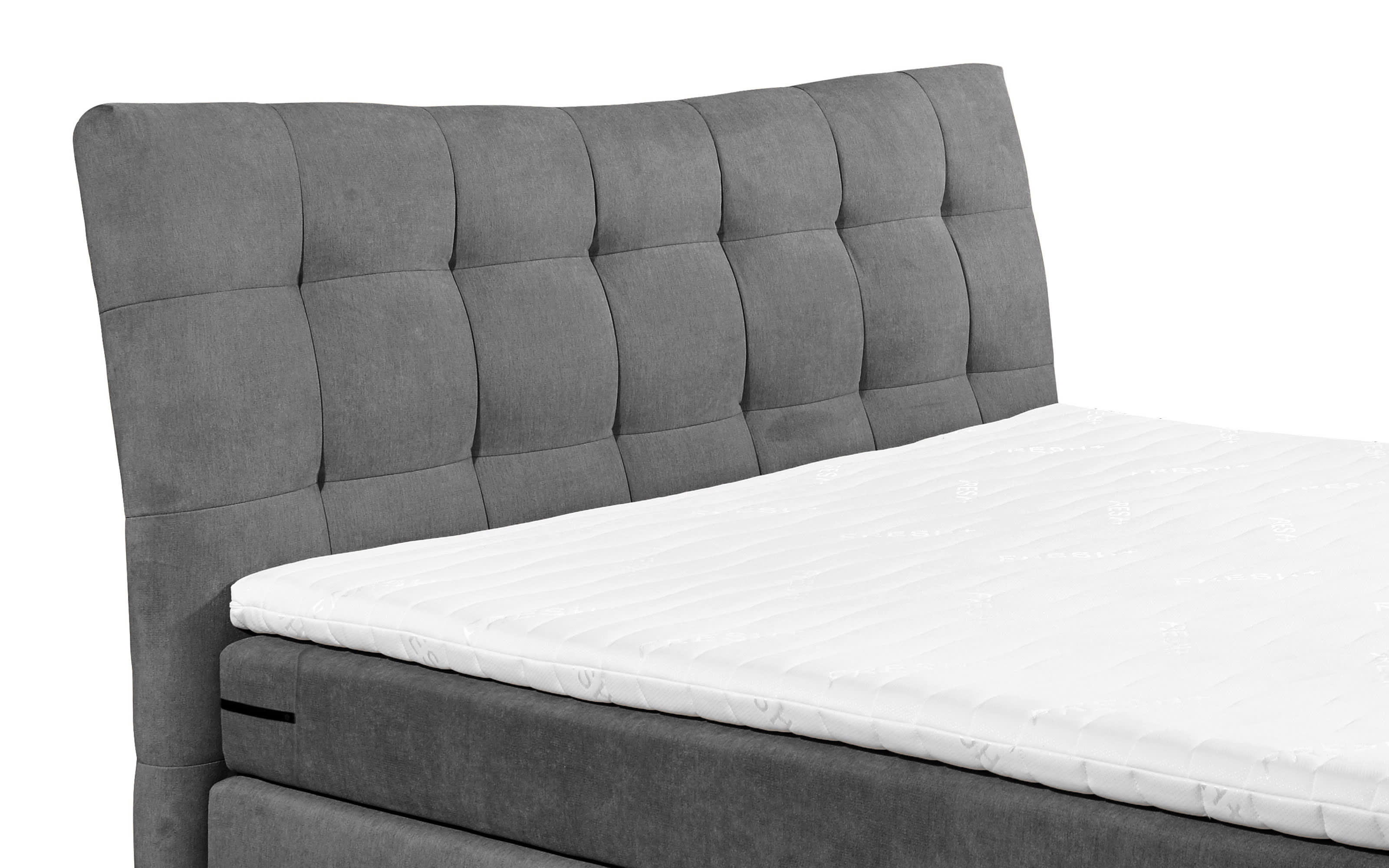 Motor-Boxspringbett Malibu2, anthrazit, 180 × 200 cm