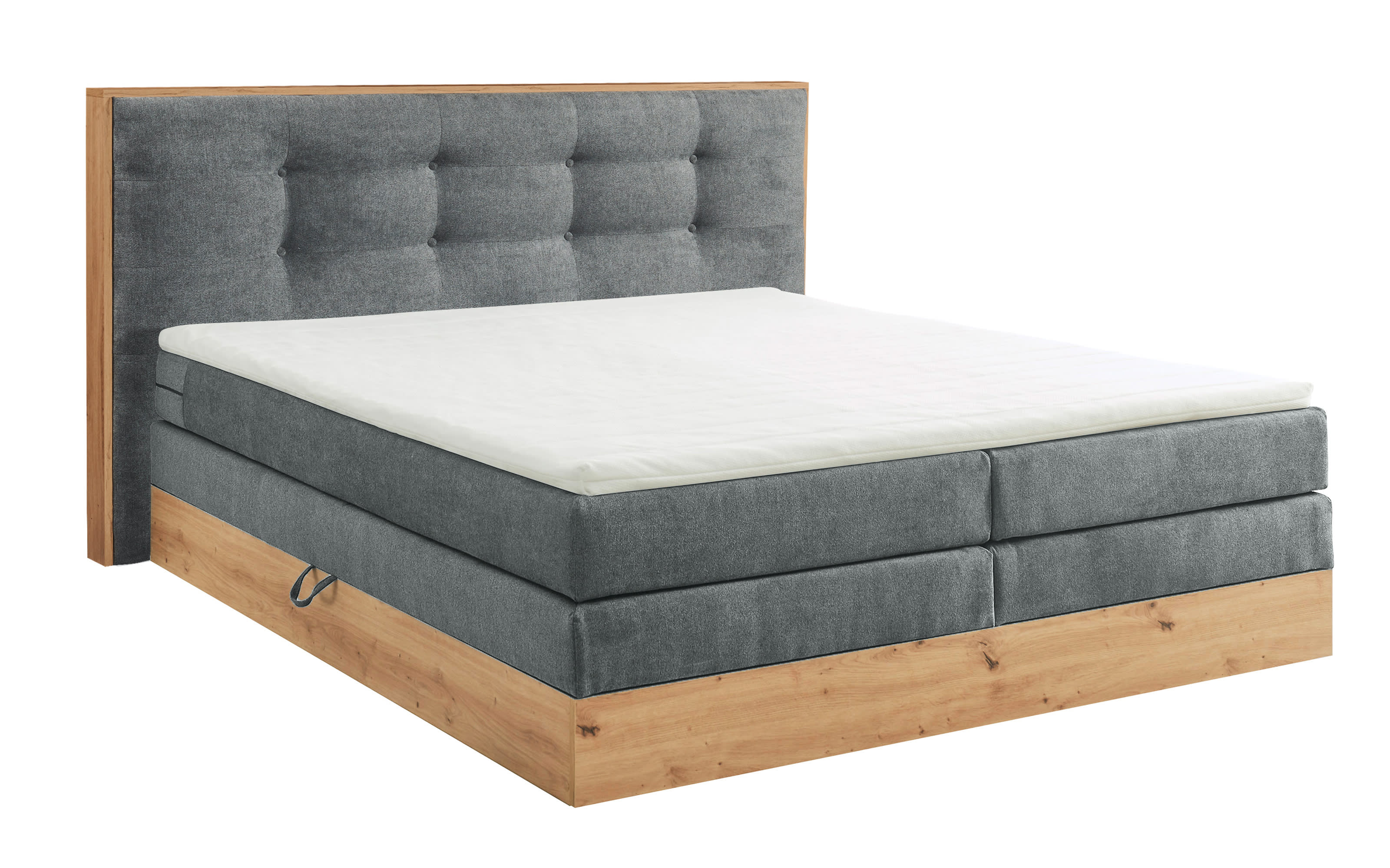 Boxspringbett Preston 6, stone, 180 x 200 cm