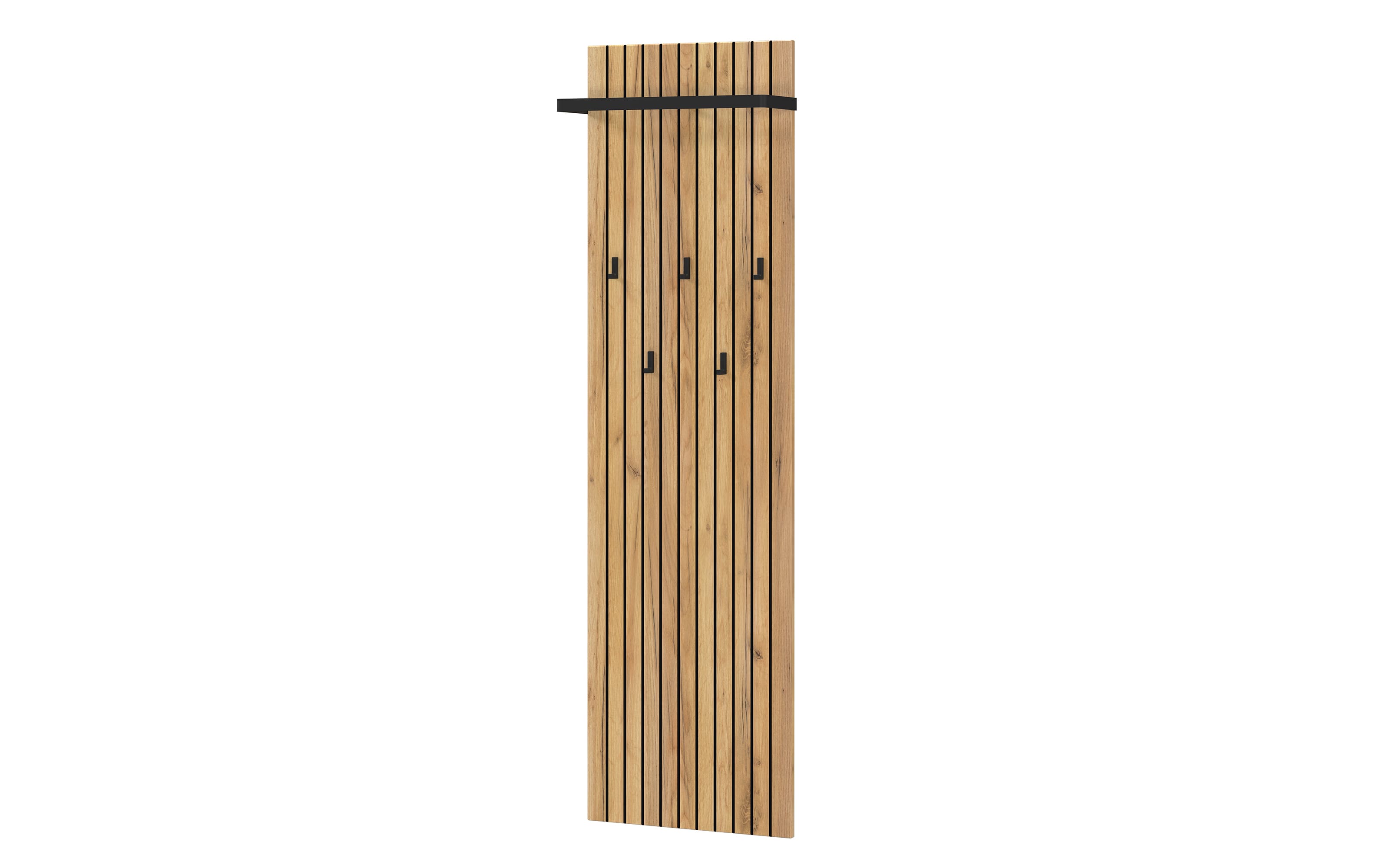 Garderobenpaneel Renell, Eiche Nachbildung/graphit