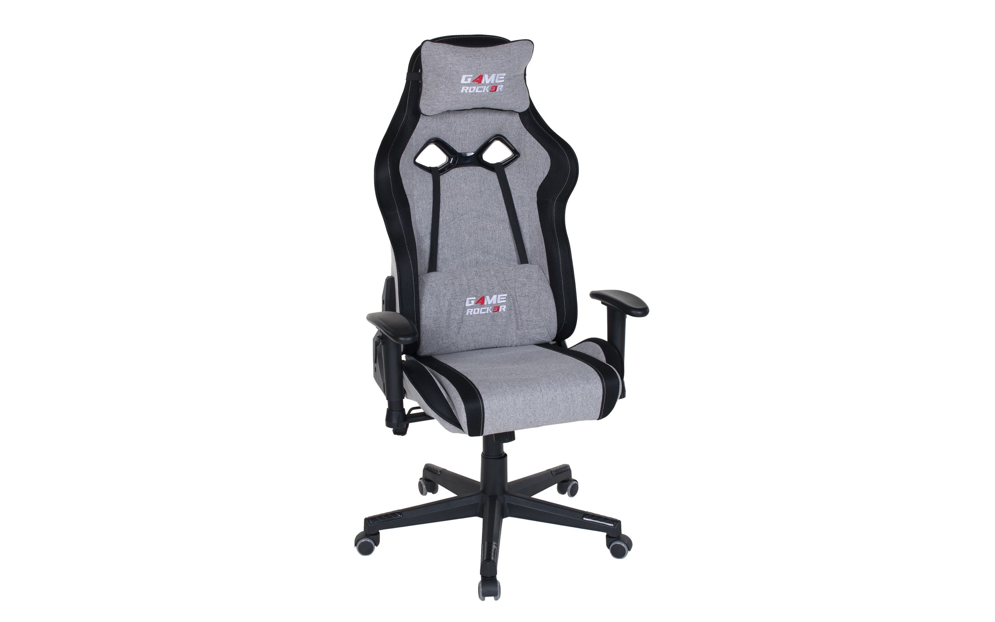 kaufen Webstoff online Stuhl Absetzung Hardeck Gaming schwarz G-20, Kunstleder grau, bei