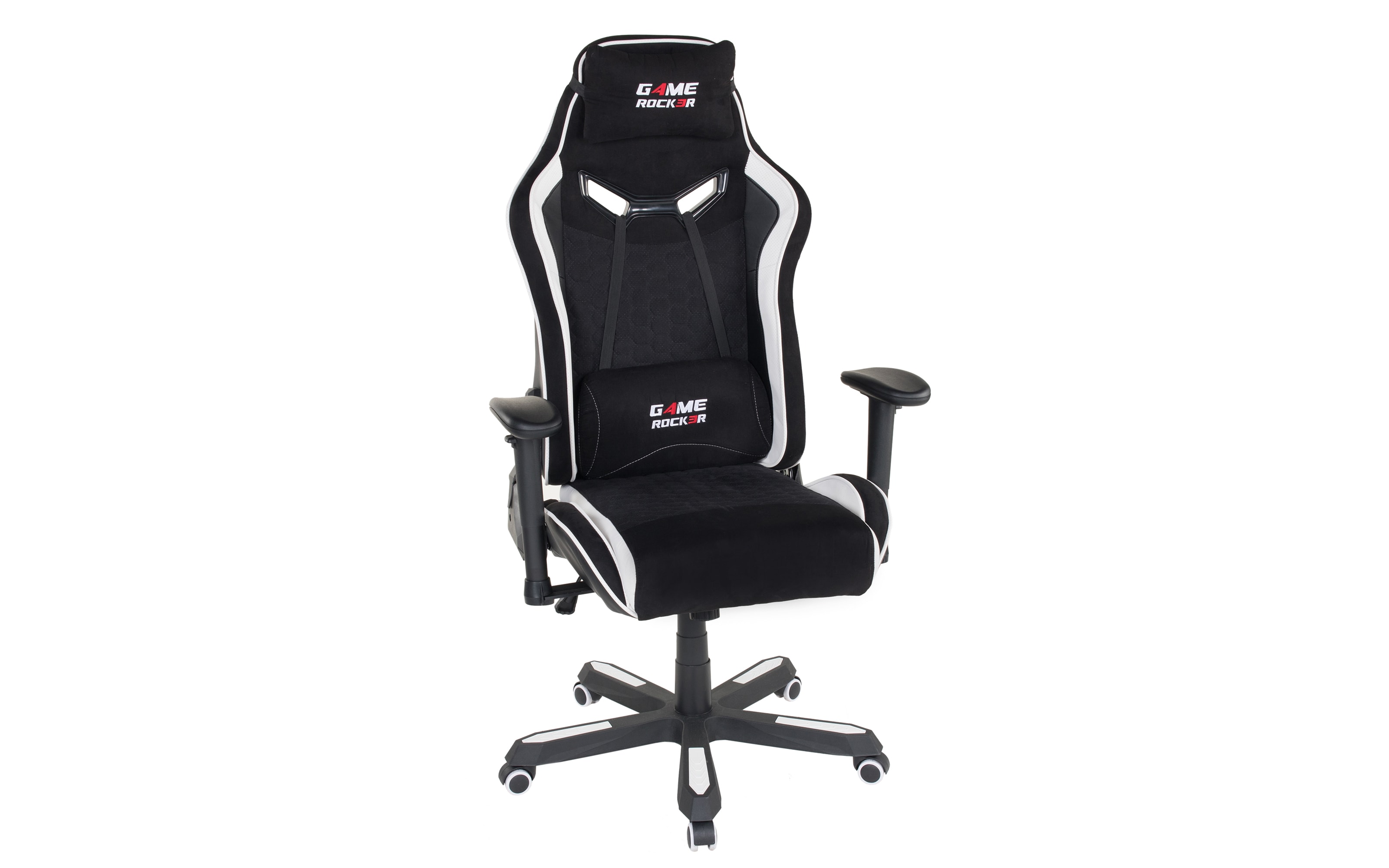 Gaming Stuhl G-30 Large, Mikrofaser schwarz, Absetzung Kunstleder weiß  online bei Hardeck kaufen