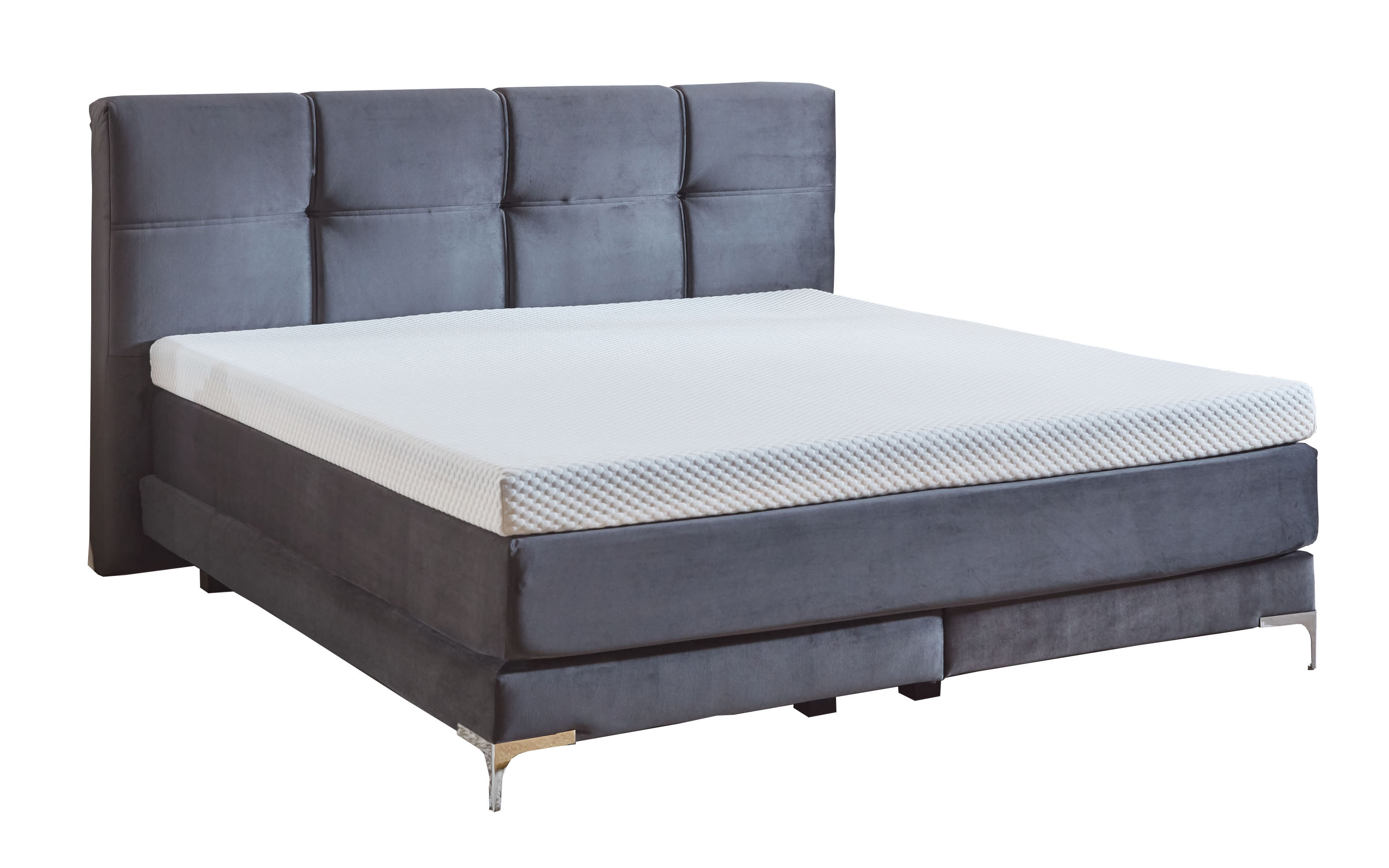 Boxspringbett BX2070 Gadsby, anthrazit, 180 x 200 cm