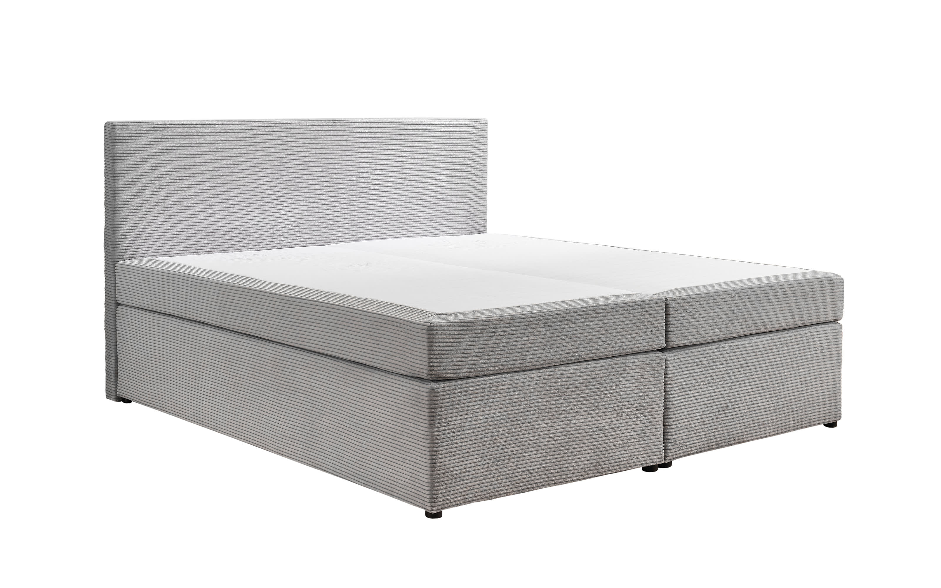 Boxspringbett Aspen, silber, 160 x 200 cm