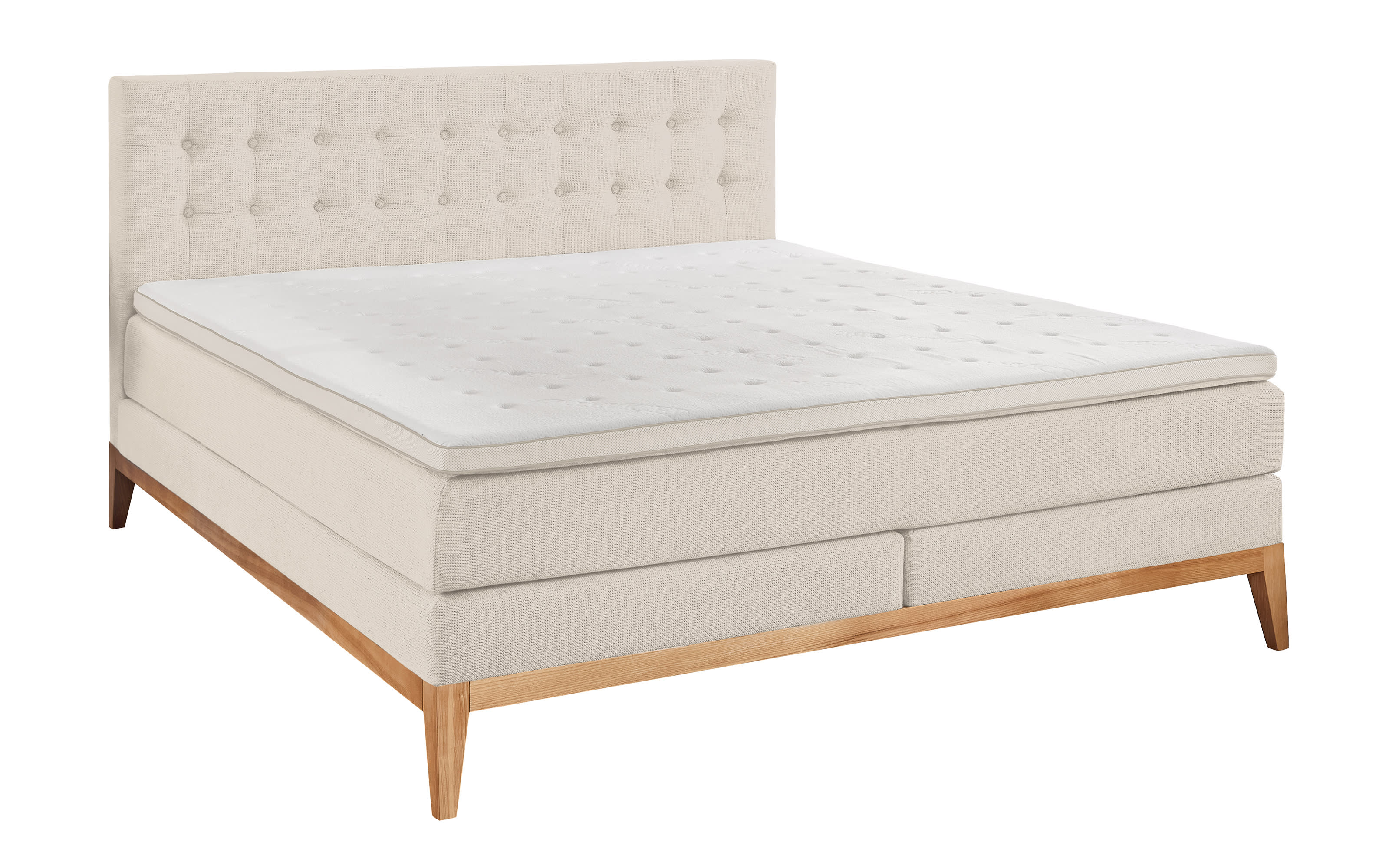 Boxspringbett BX2290 Westwood, natur, 180 x 200 cm