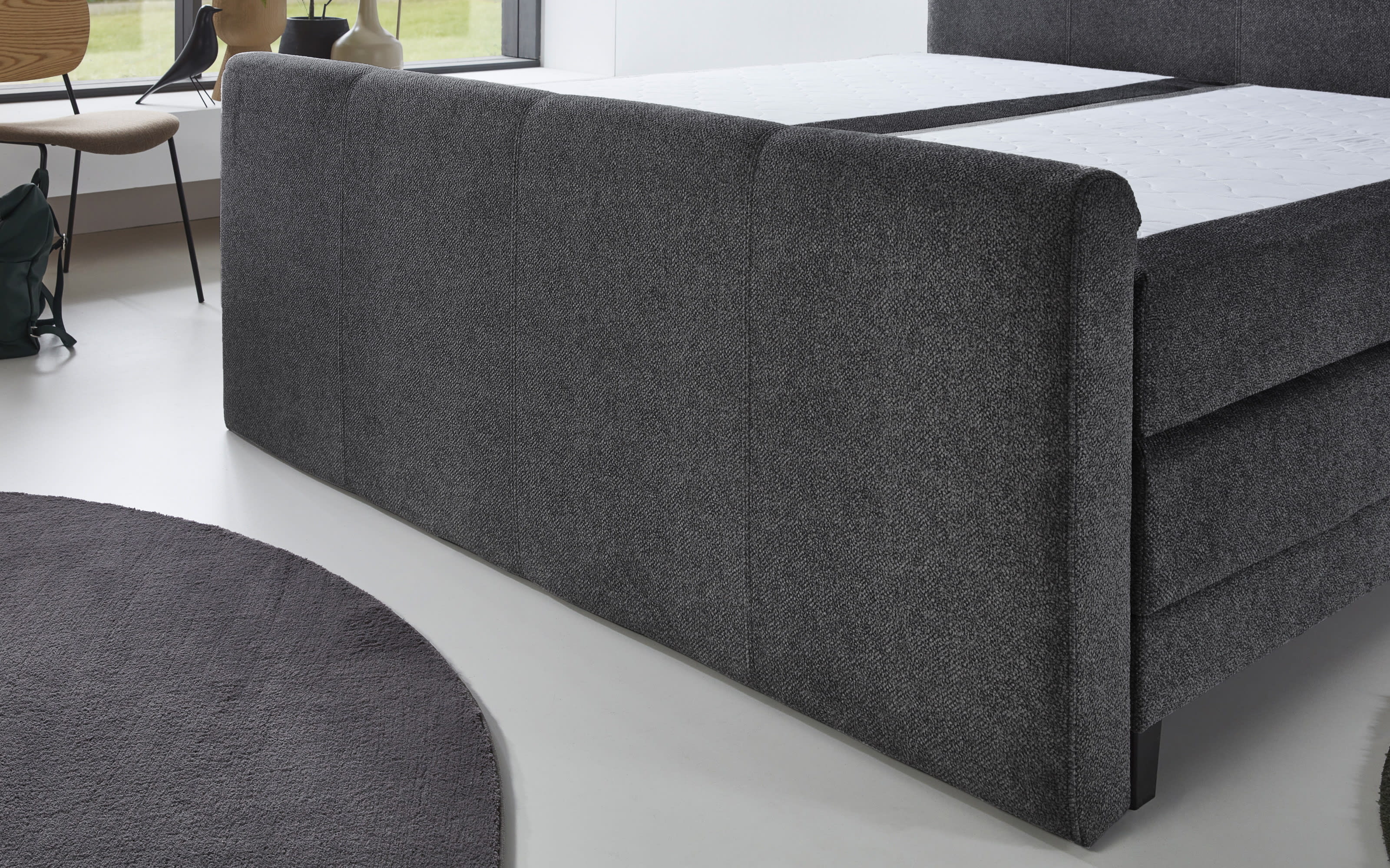 Motor-Boxspringbett BX2440 Lockport, anthrazit, 180 x 200 cm