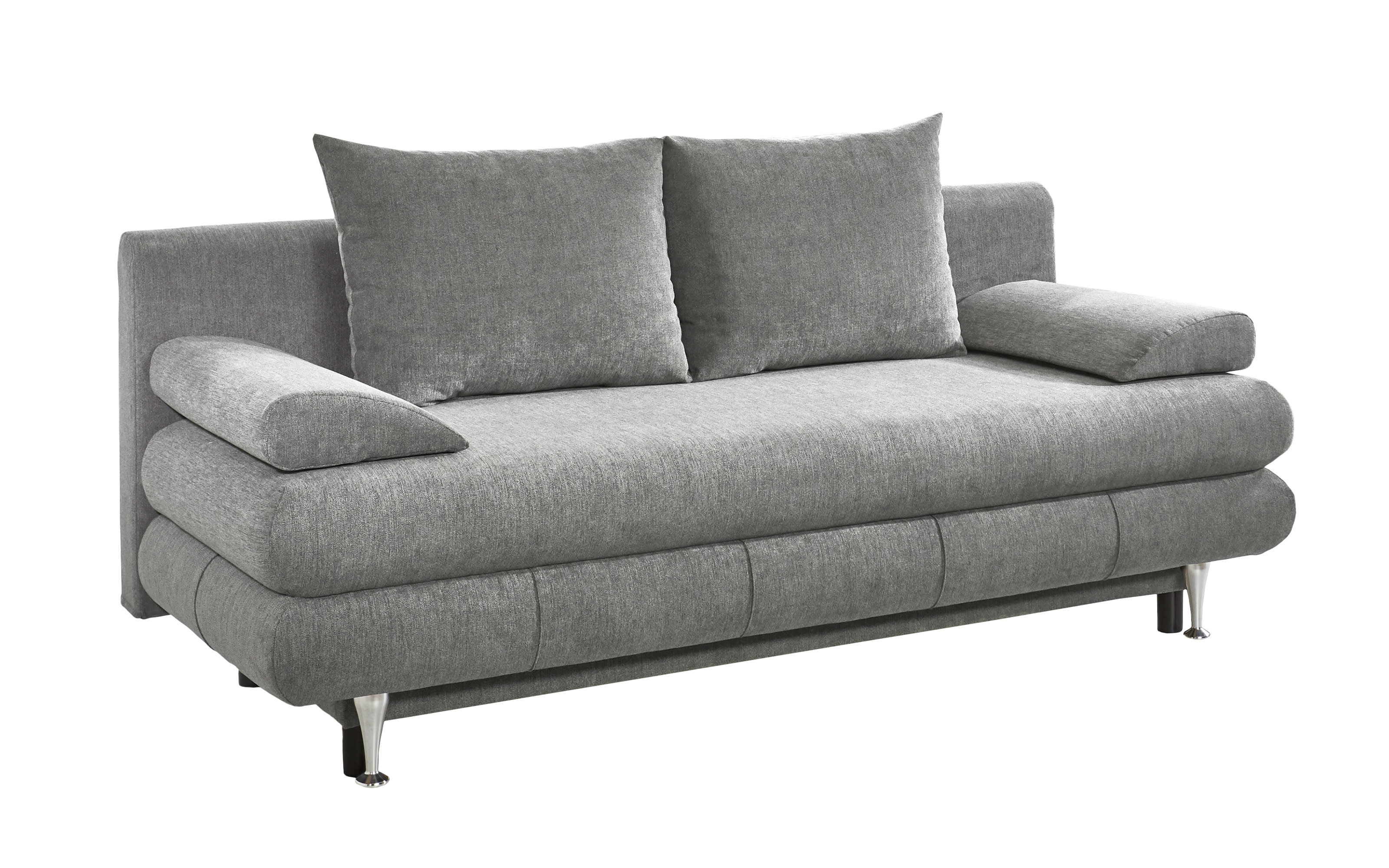 Schlafsofa SO140 Benfeld, grau, 140 x 188 cm