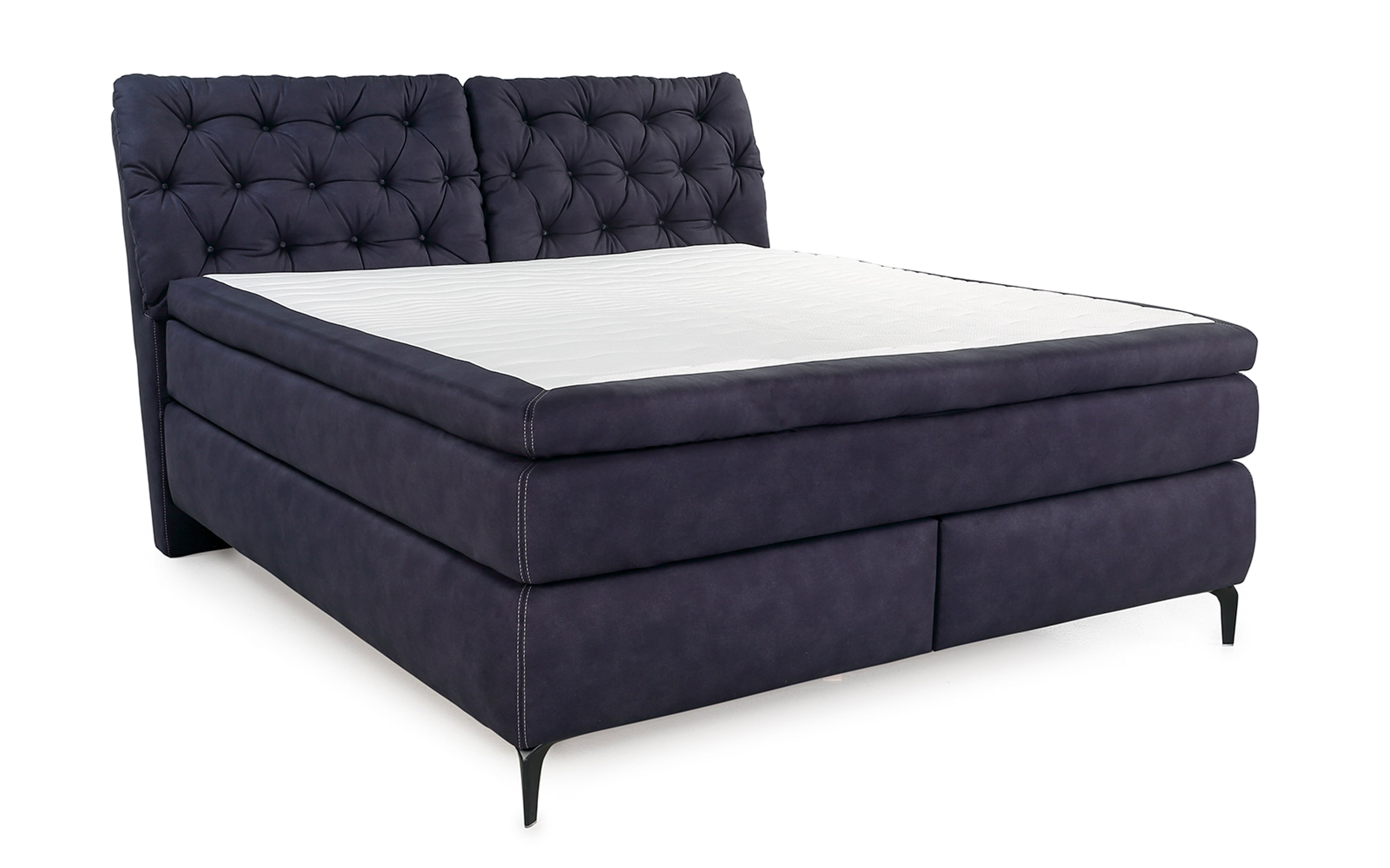 Boxspringbett Chelsea Mix, dunkelblau, 180 x 200 cm