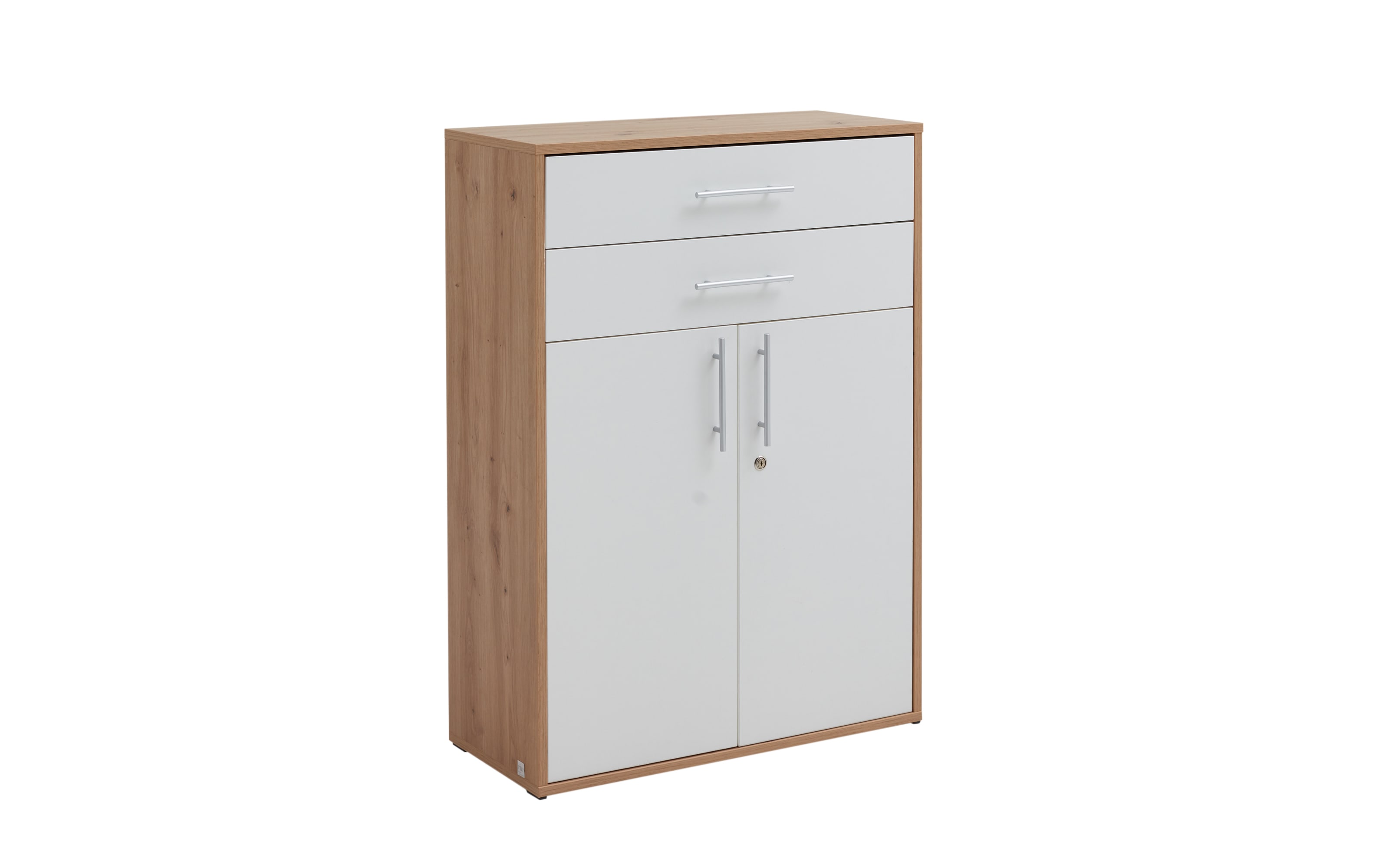 Schrank Pronto, Artisan Eiche-Nachbildung/weiß, ca. 111 cm