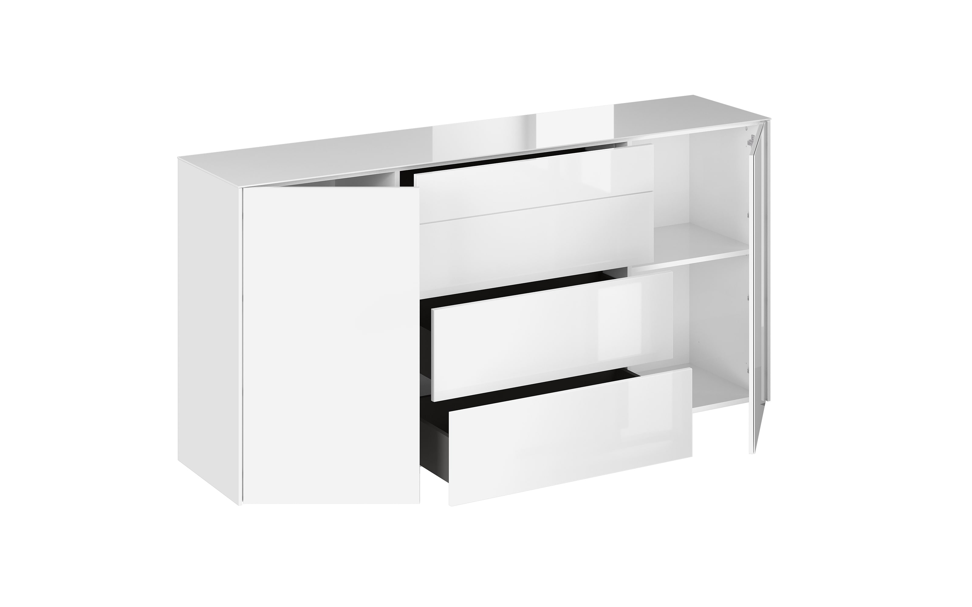 Kommode Colors, weiß, inkl. Füße