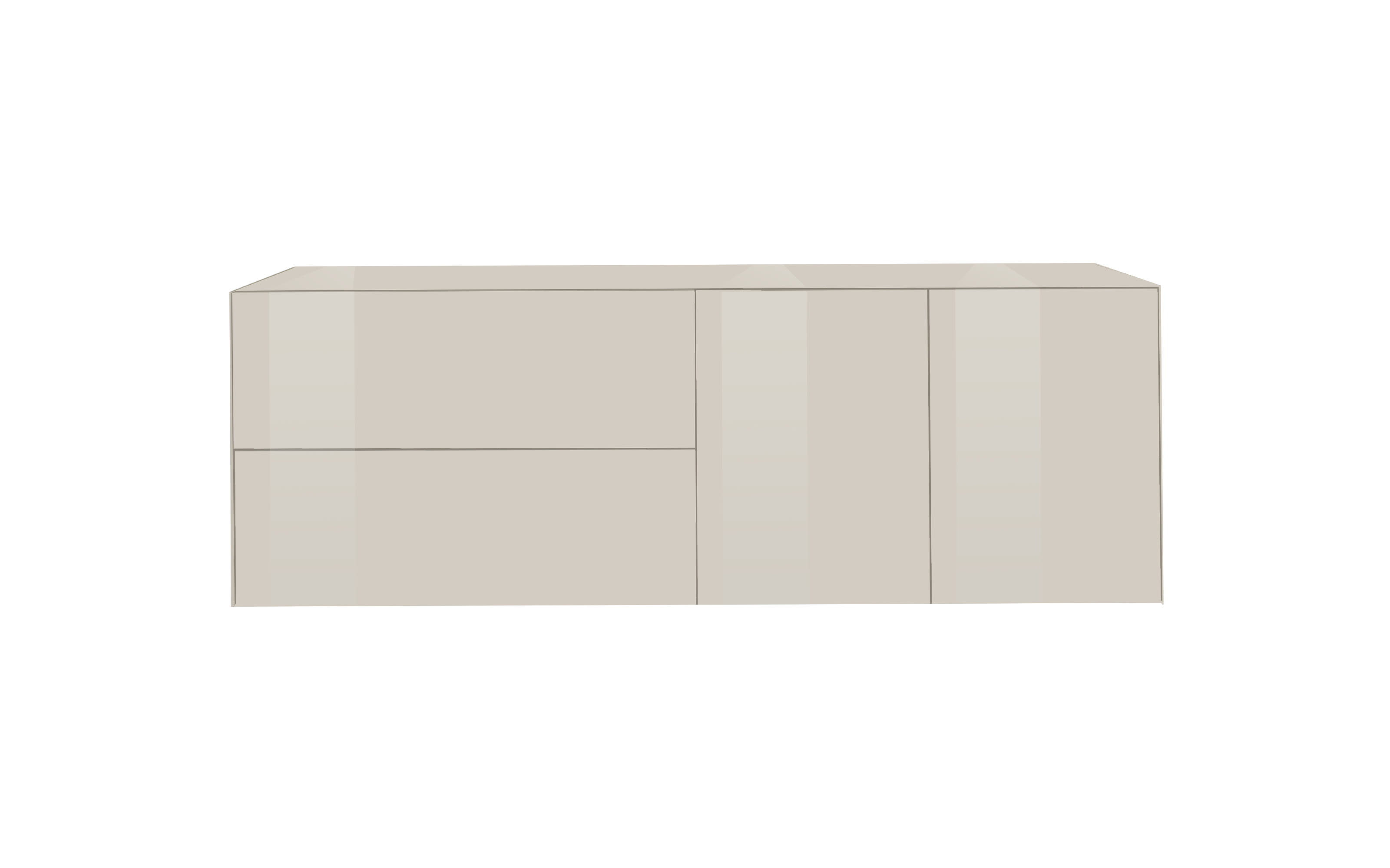 Lowboard Colors, kaschmir, inkl. Push-to-Open Funktion