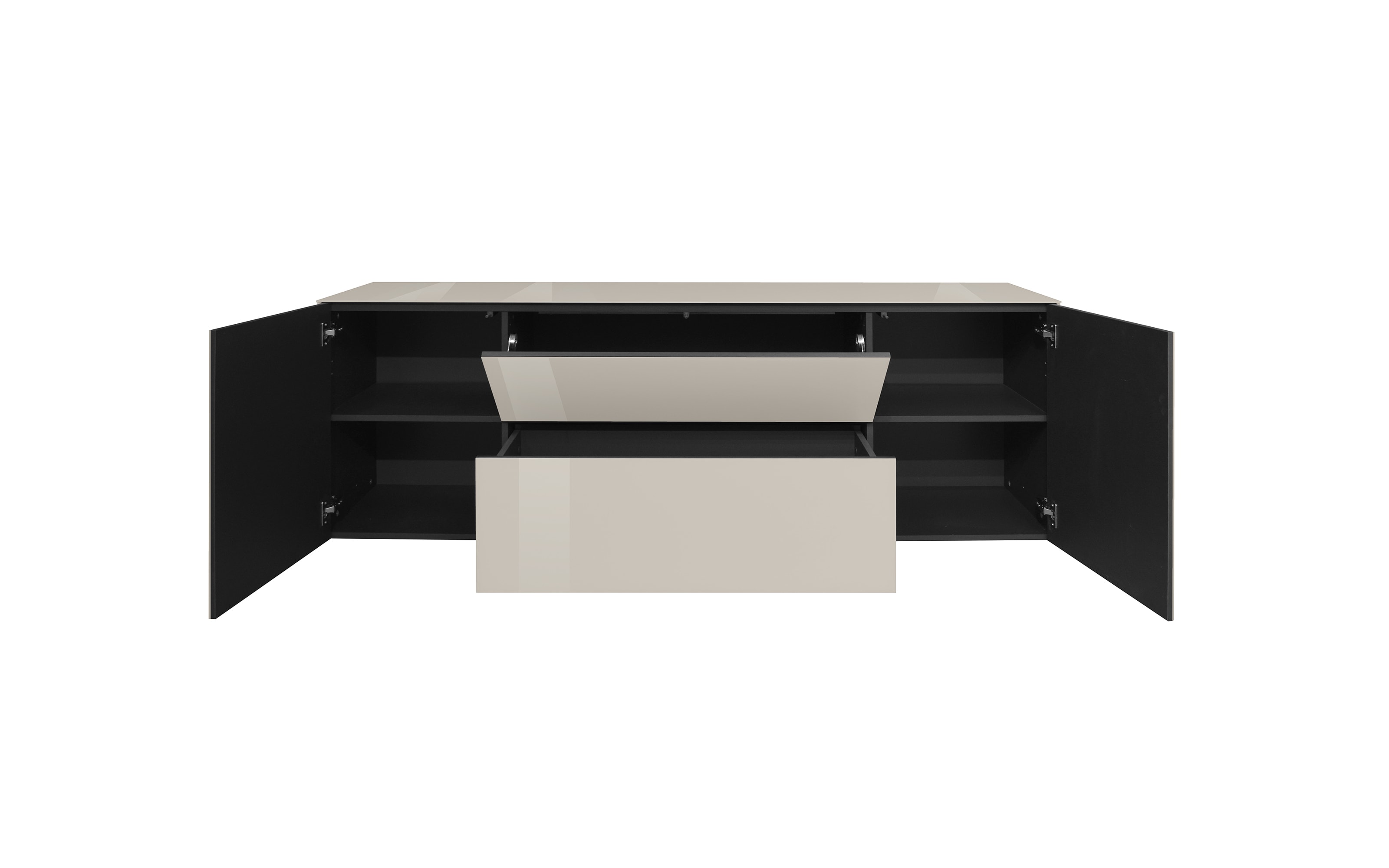 Lowboard Colors, kaschmir, inkl. Push-to-Open Funktion