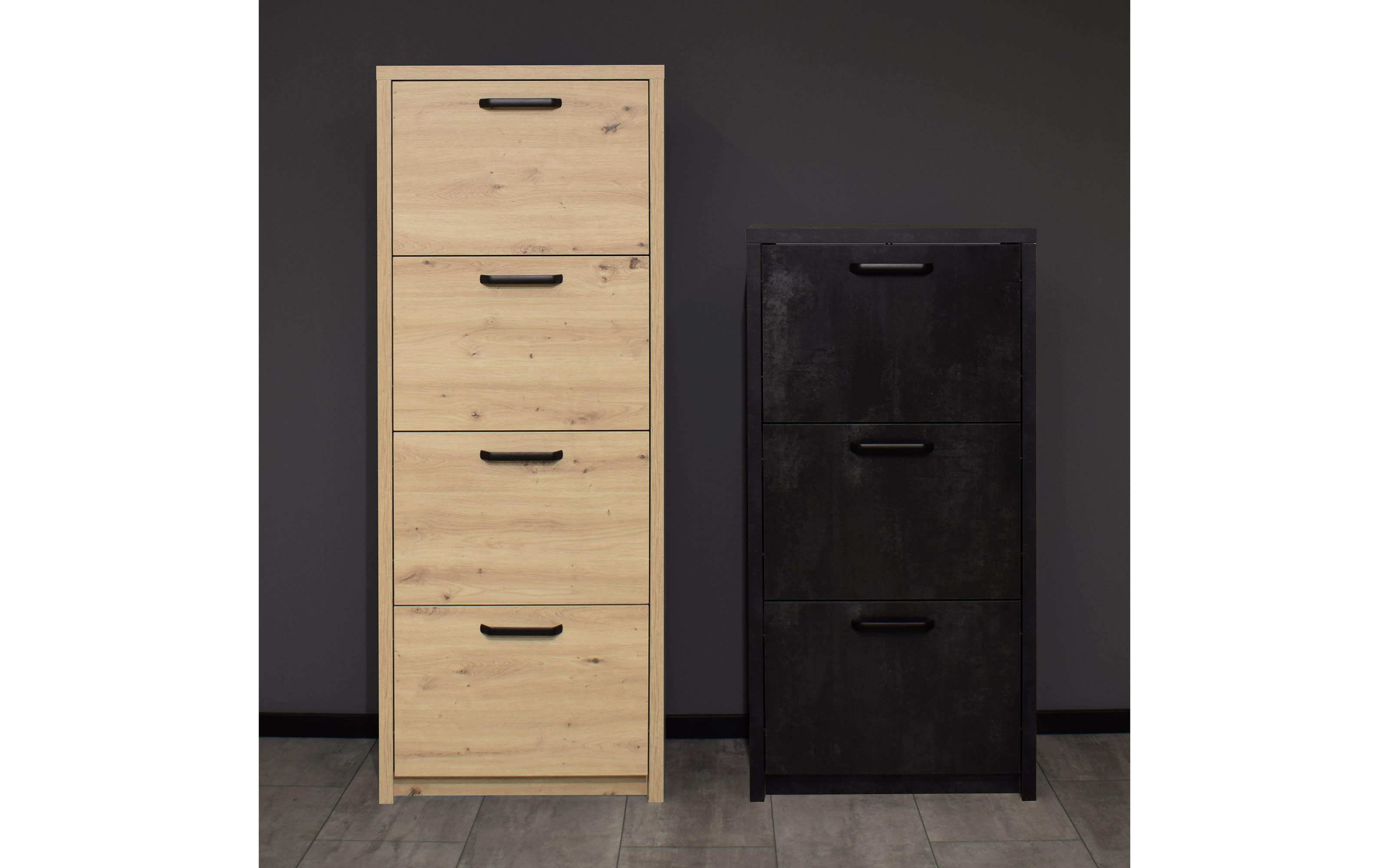 Schuhkipper Klapp, Asteiche-Nachbildung, 64 x 129 cm