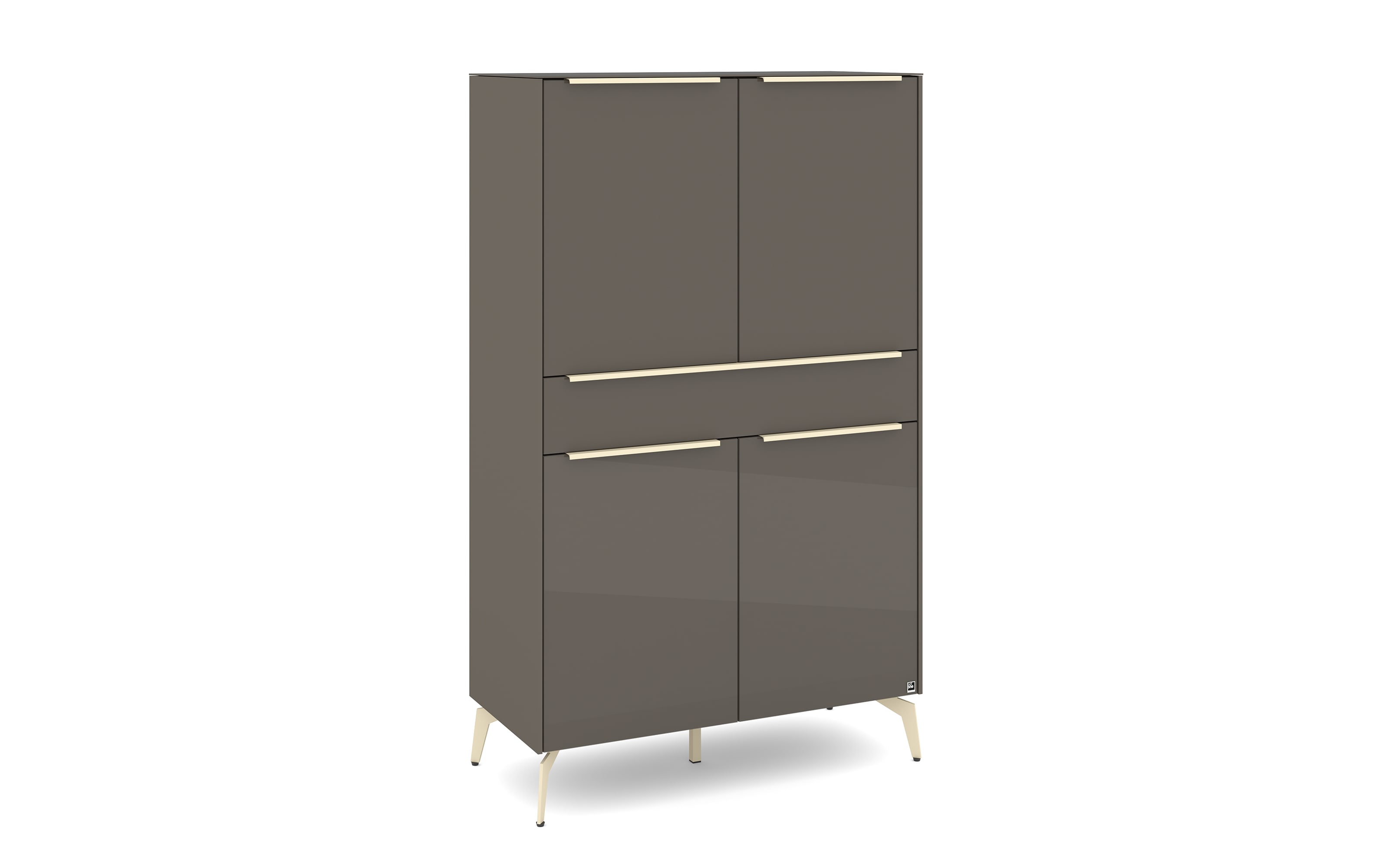 Highboard Reno, anthrazit/kaschmir