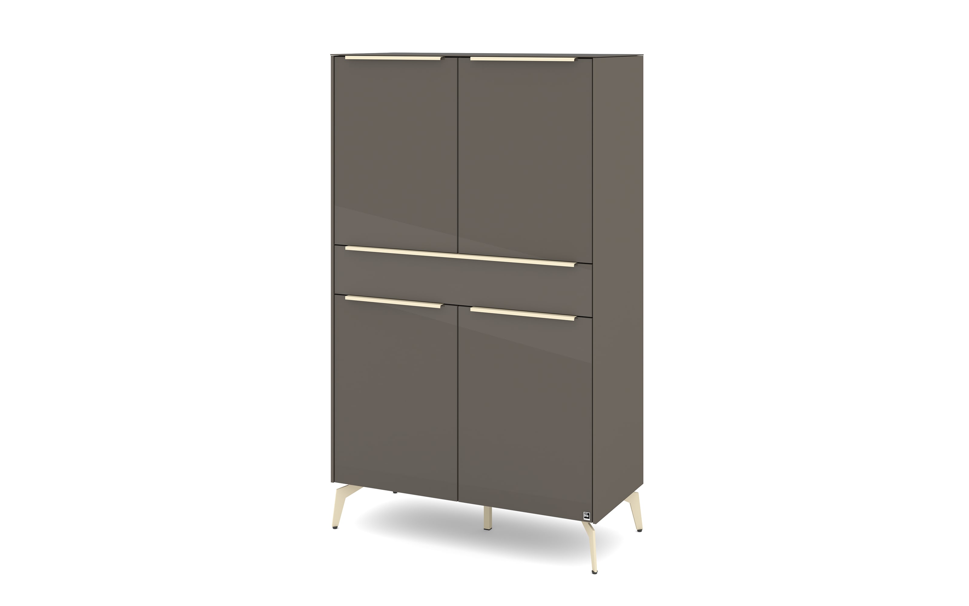 Highboard Reno, anthrazit/kaschmir