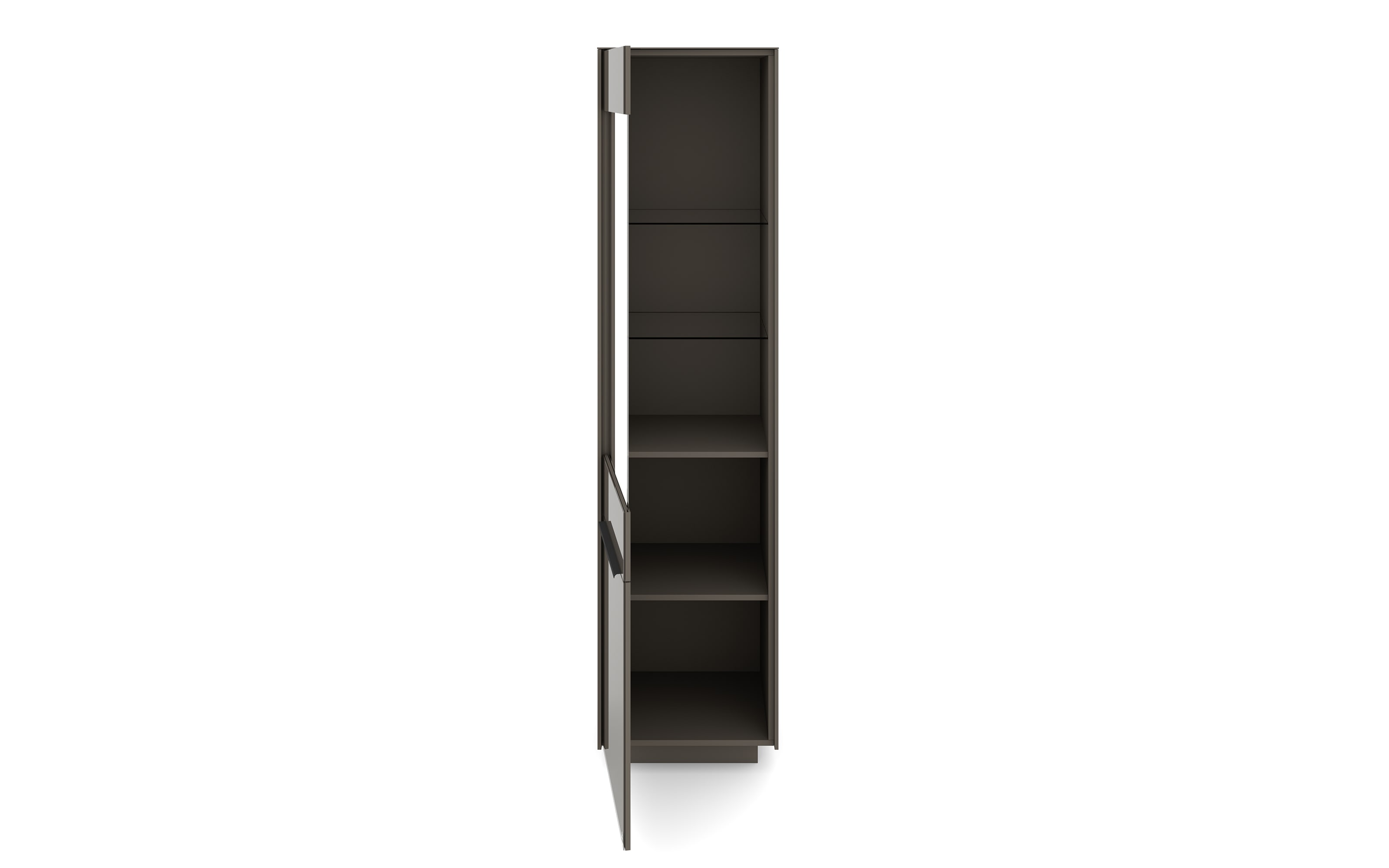 Standvitrine Reno, anthrazit/graphit