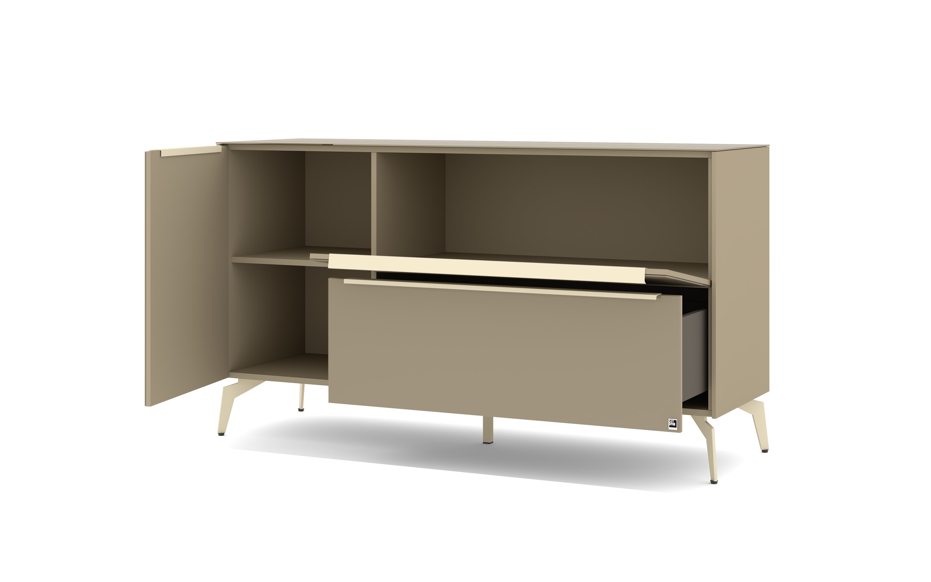 Lowboard Reno, taupe/kaschmir