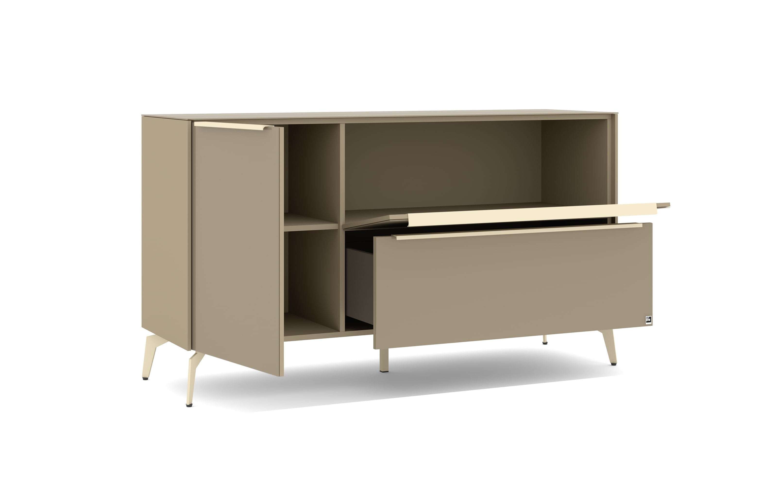 Lowboard Reno, taupe/kaschmir