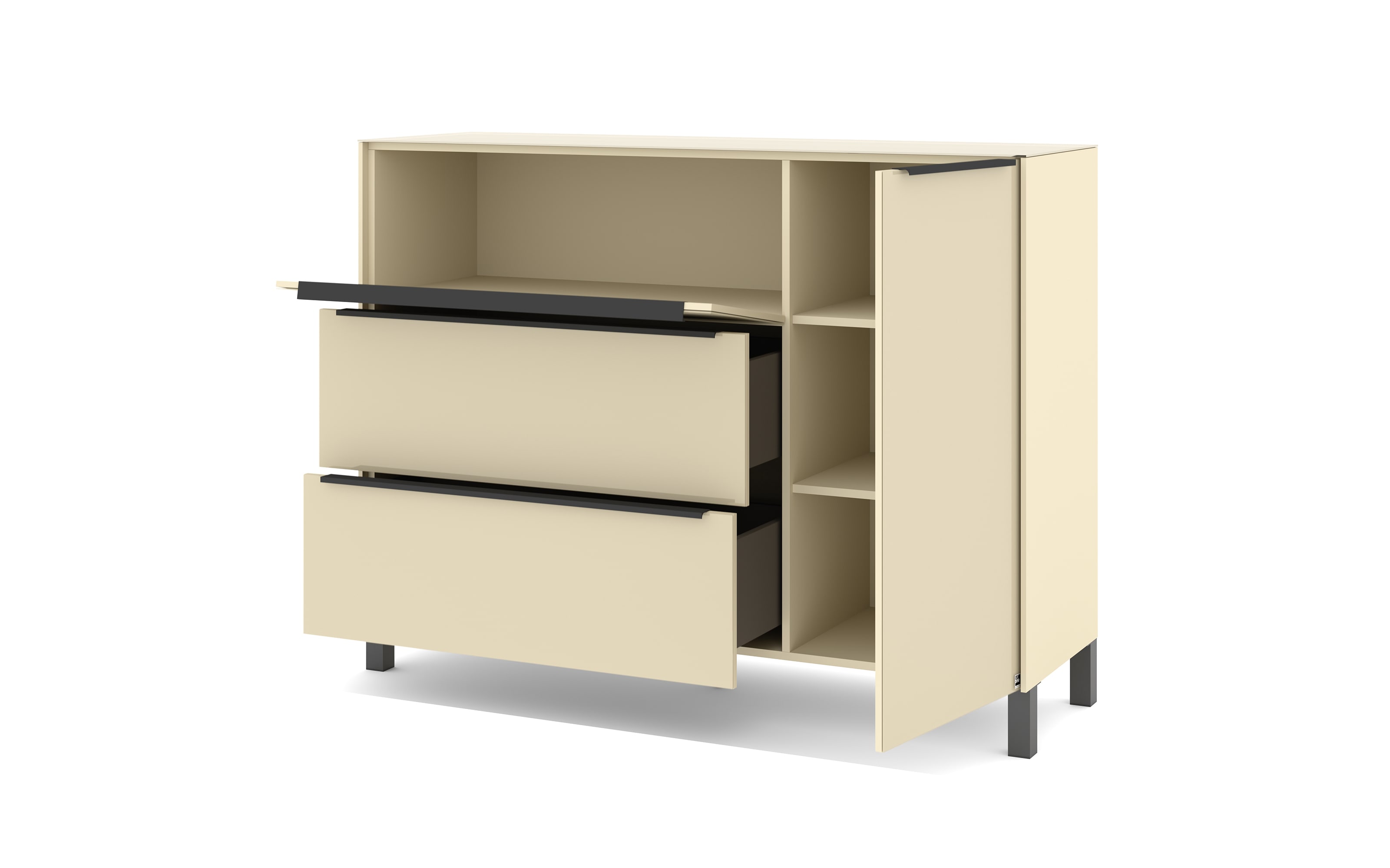 Kommode Reno, kaschmir/graphit