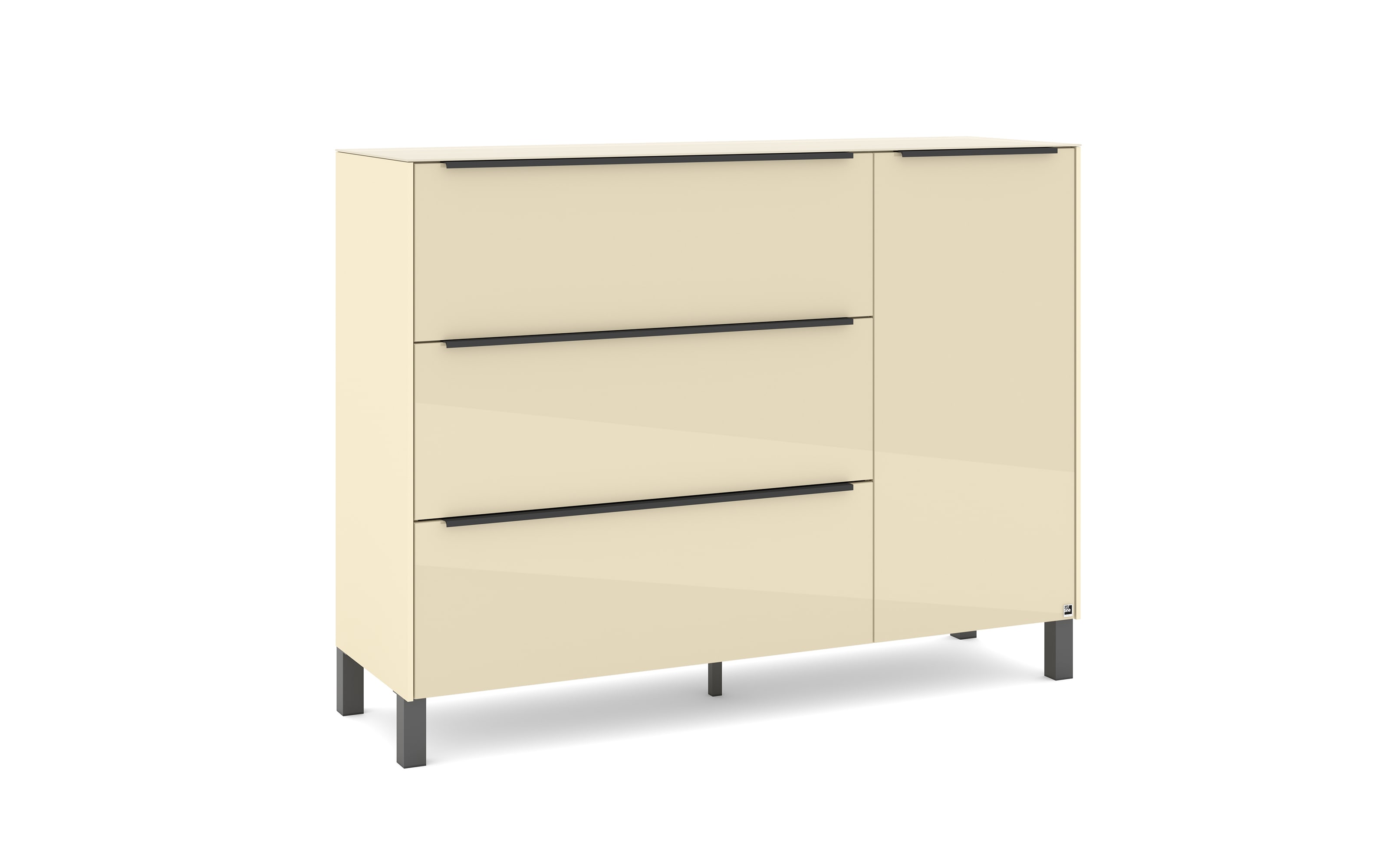 Kommode Reno, kaschmir/graphit