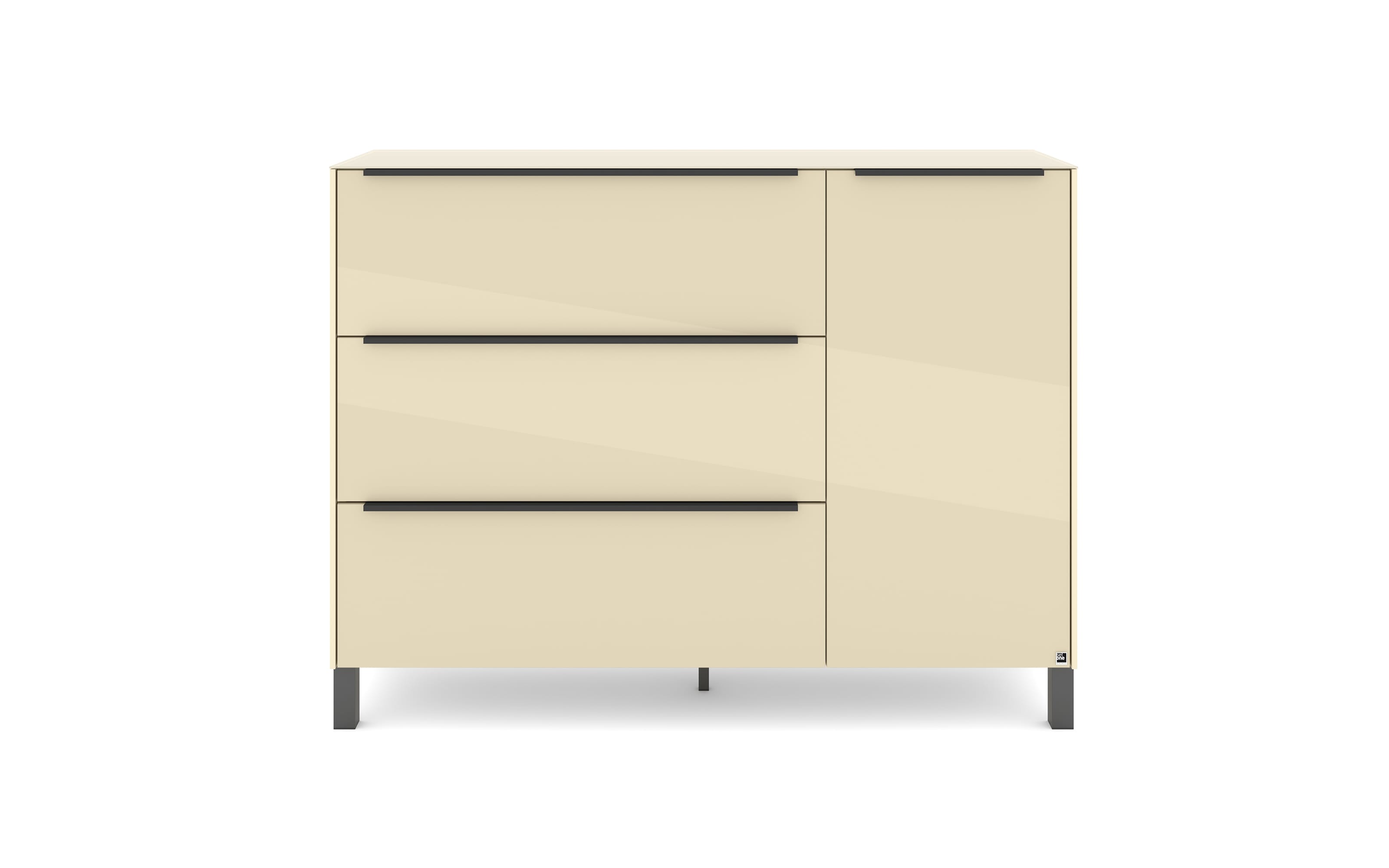 Kommode Reno, kaschmir/graphit