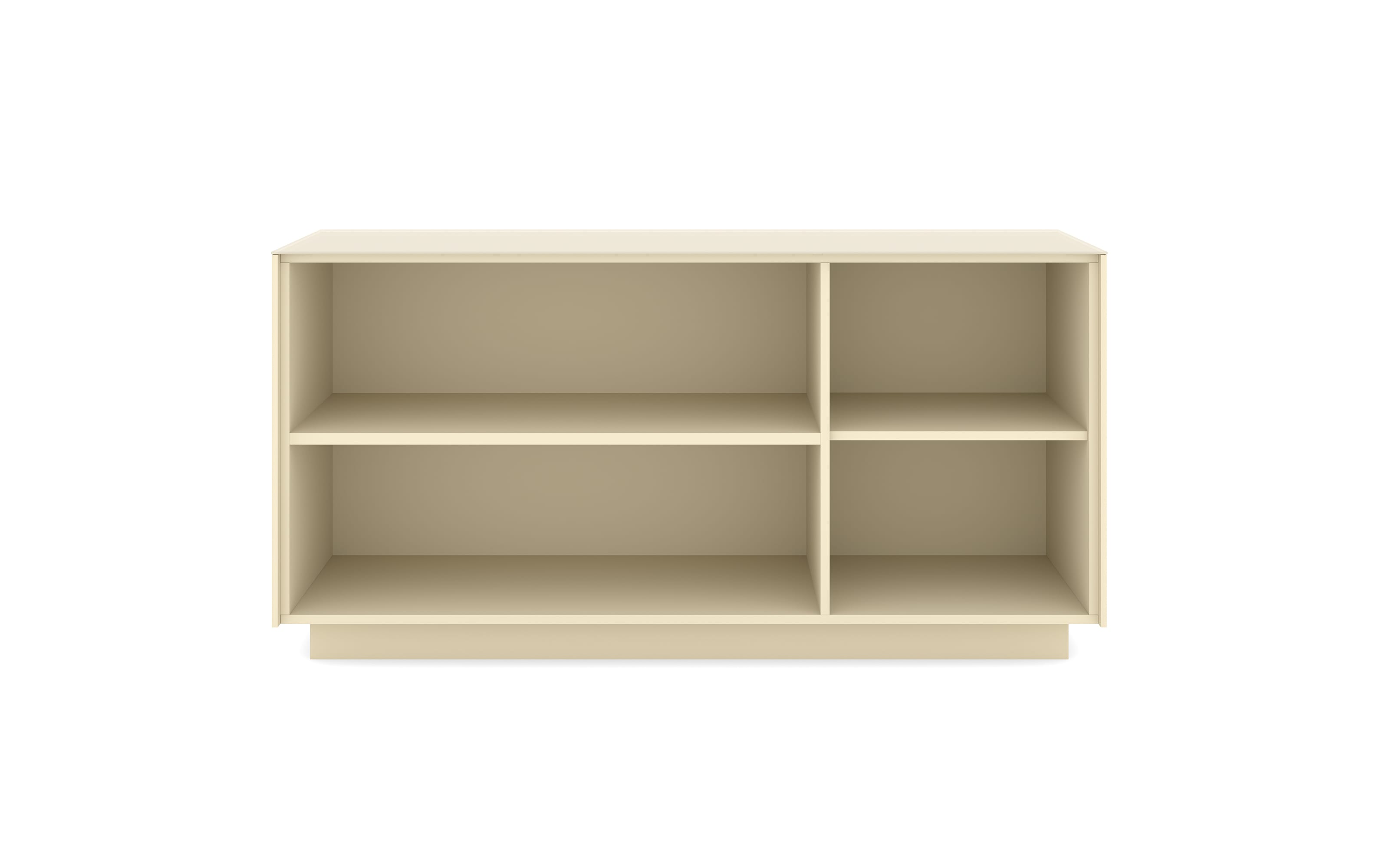 Lowboard Reno, kaschmir/Edelstahl-Nachbildung