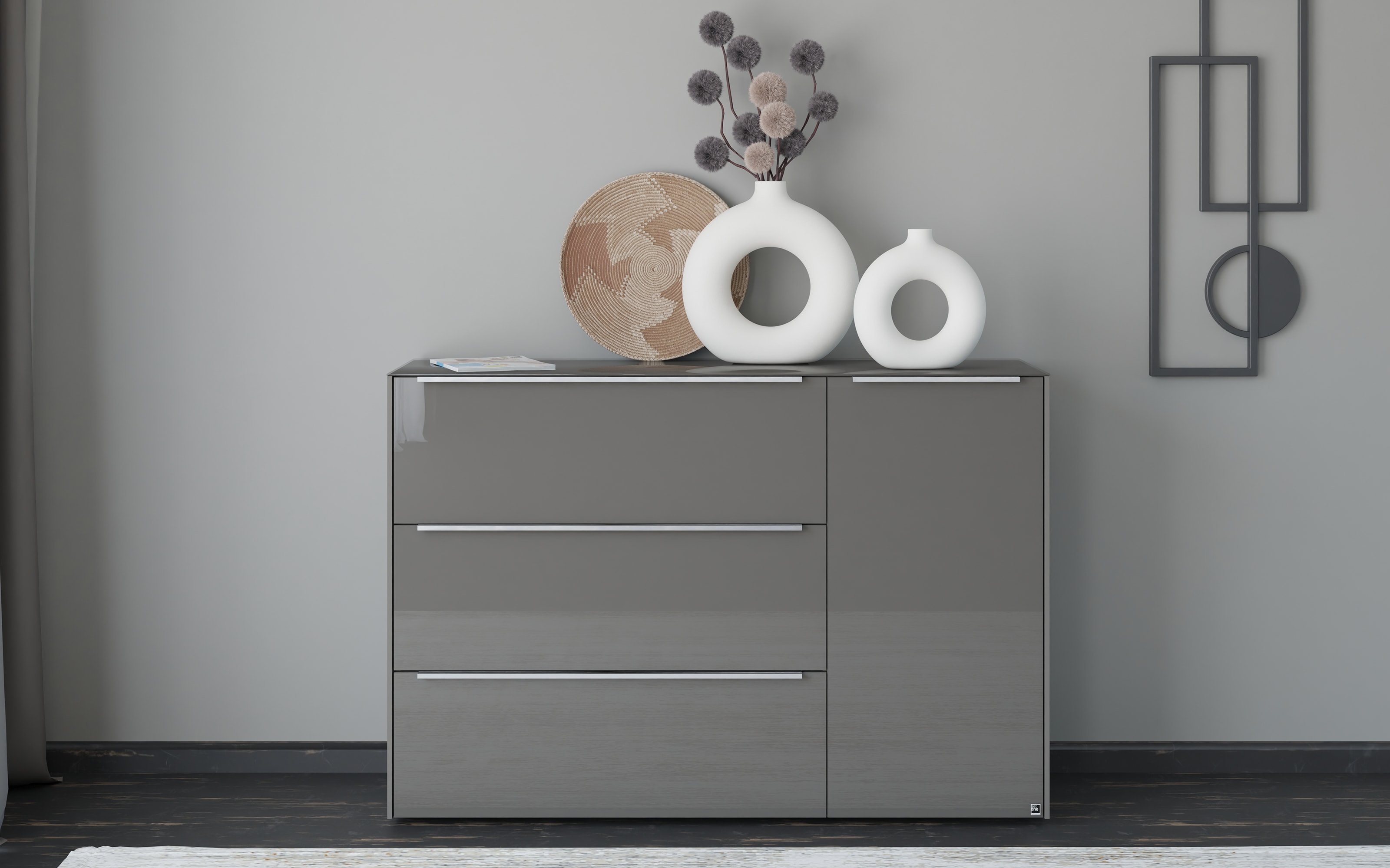 Kommode Reno, anthrazit