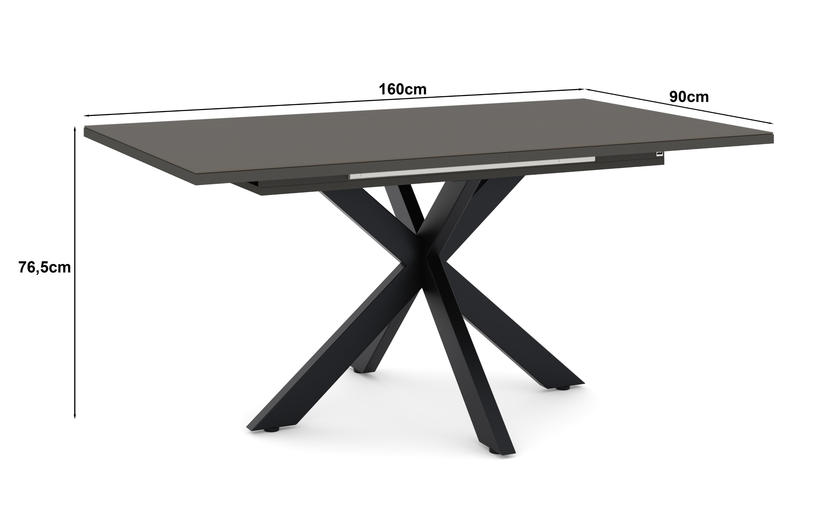 Esstisch Reno, anthrazit